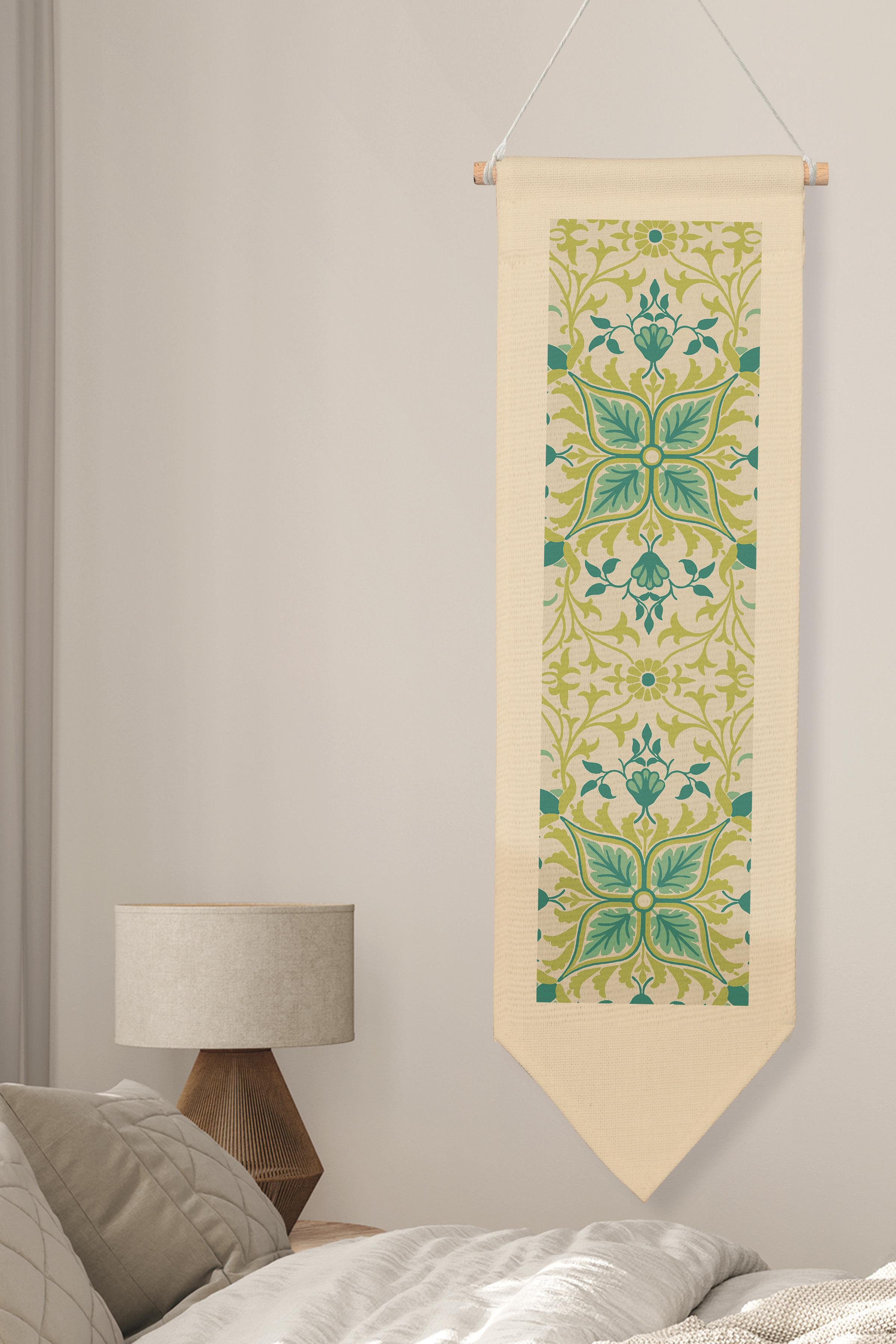 William Morisse Duvar Halısı, Sanat Serisi Dekor, 100cm Kanvas Flama Askılı Duvar Örtüsü NO:725