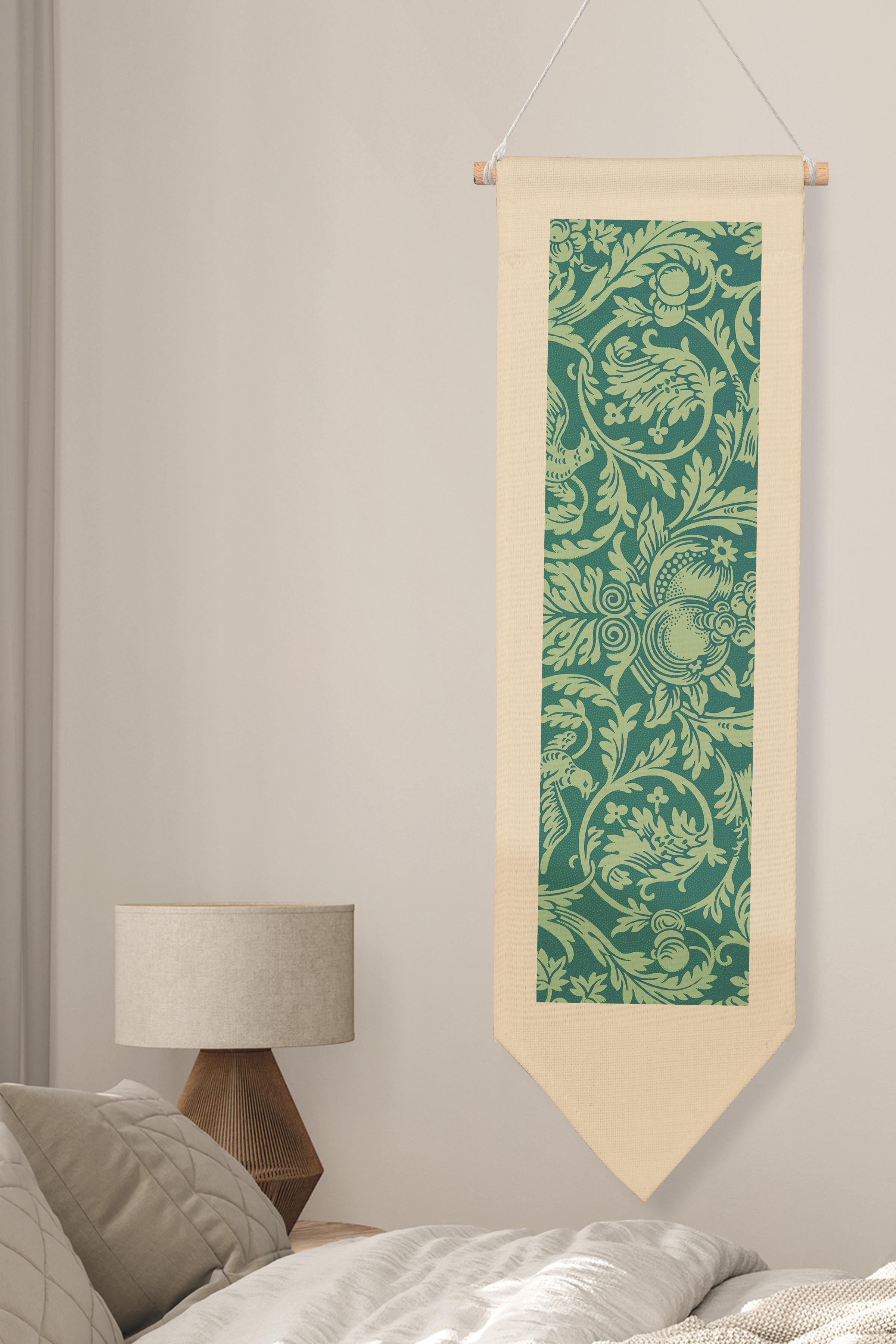 William Morisse Duvar Halısı, Sanat Serisi Dekor, 100cm Kanvas Flama Askılı Duvar Örtüsü NO:728