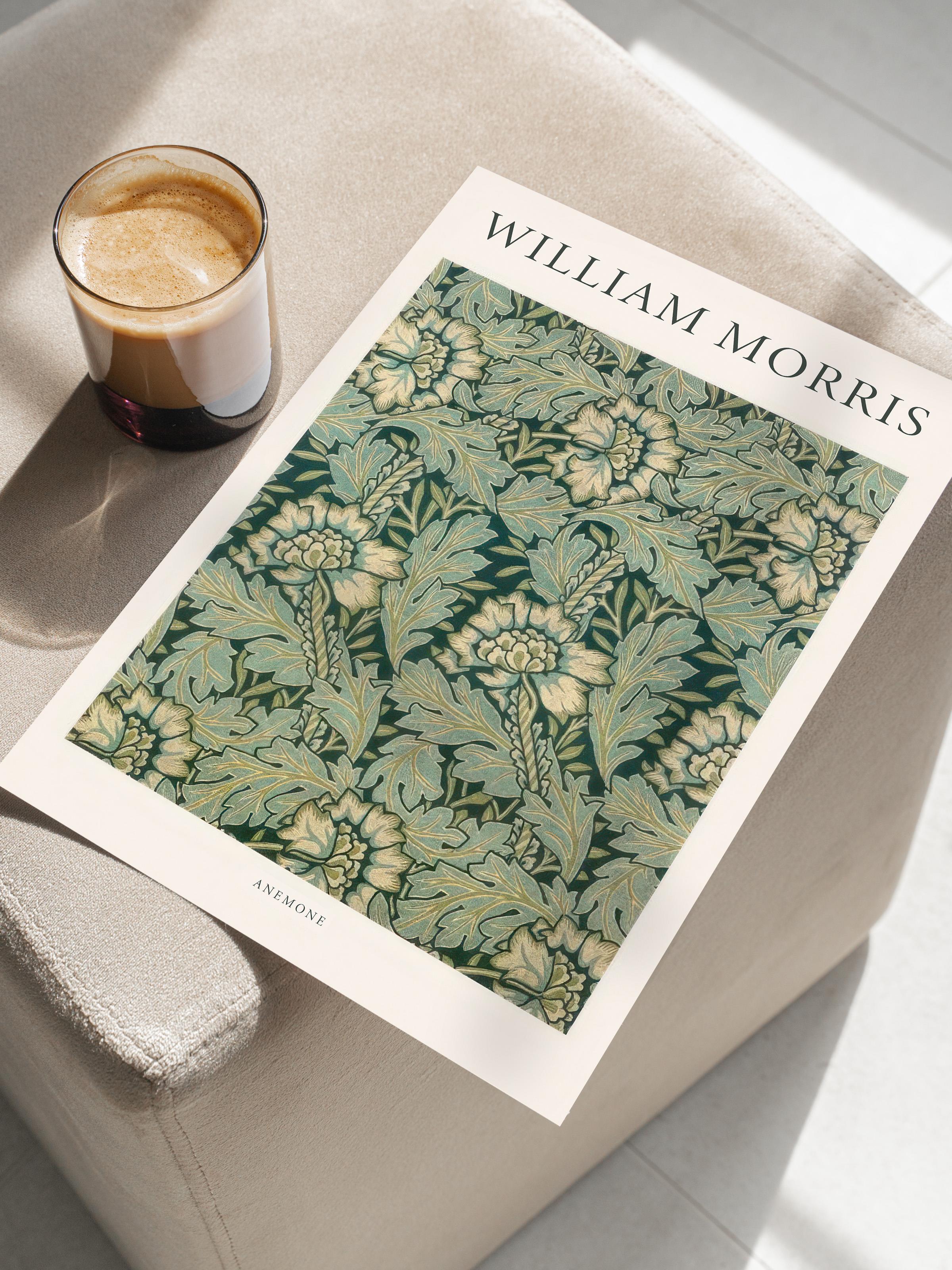 William Morris - Anemone Poster, Dikey Duvar Tablosu Comfort Serisi NO:108469