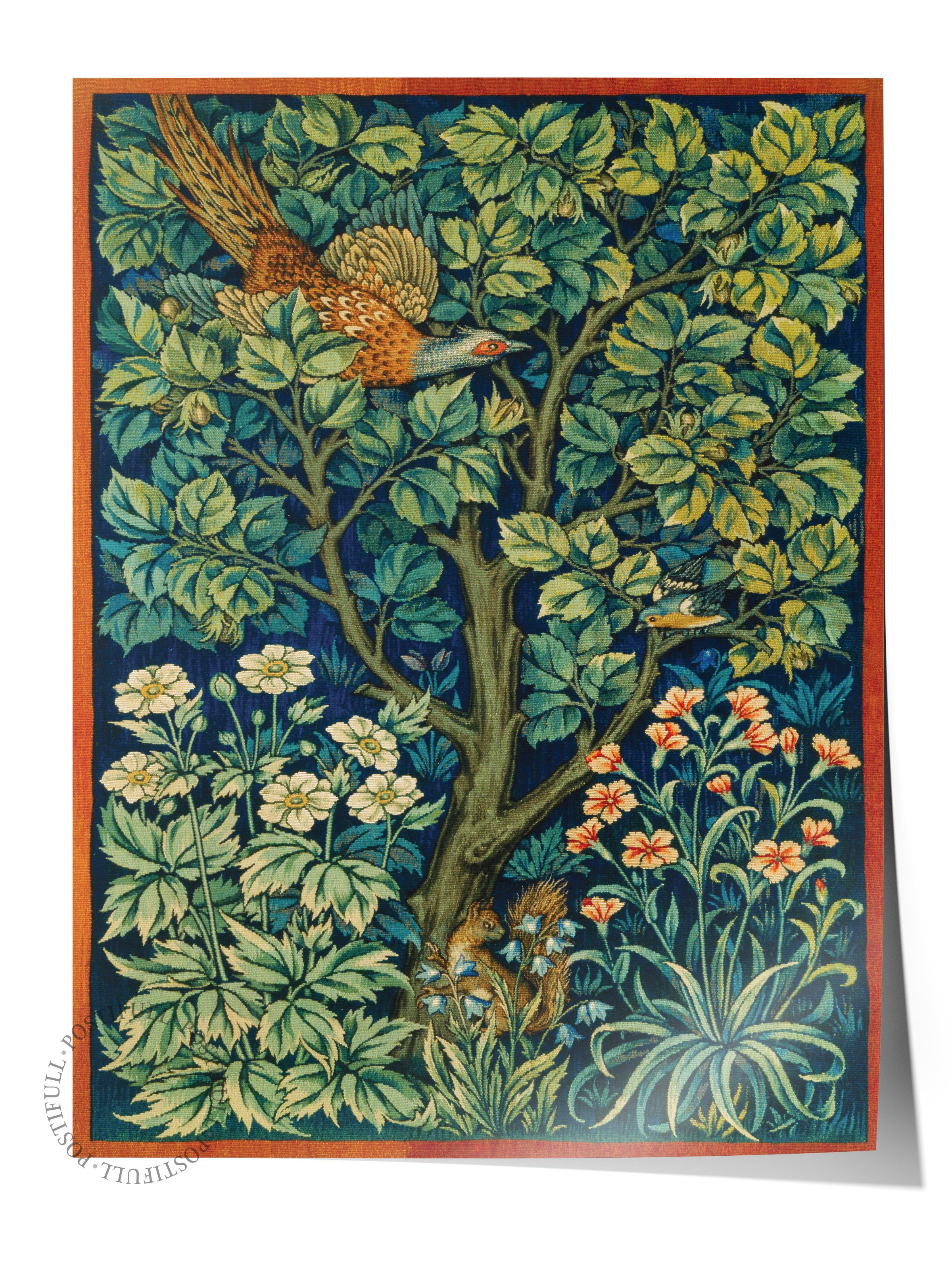 William Morris Poster No:12 Modern Sanat Poster - Sanat Dekor Serisi - Duvar Tablosu, HD Baskı