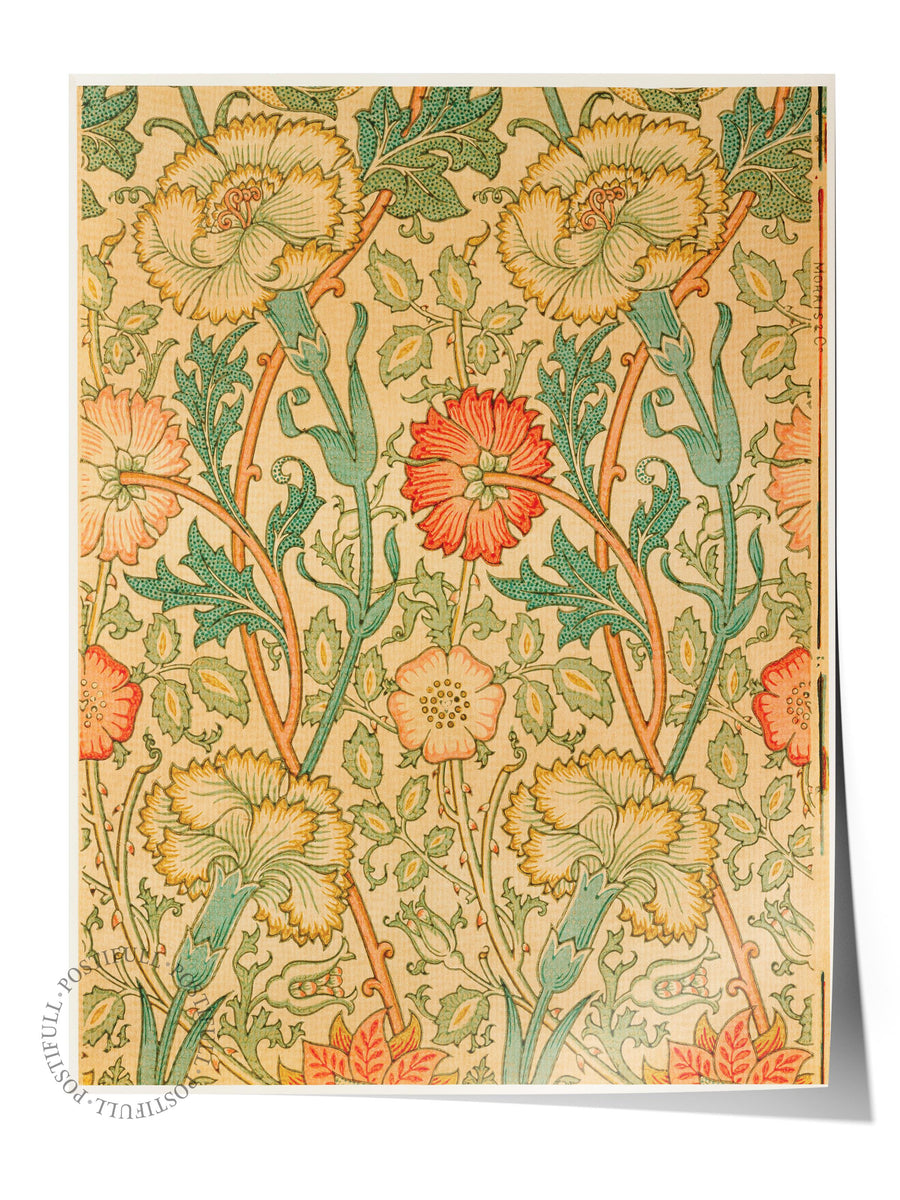 William Morris Poster No:17 Modern Sanat Poster - Sanat Dekor Serisi - Duvar Tablosu, HD Baskı