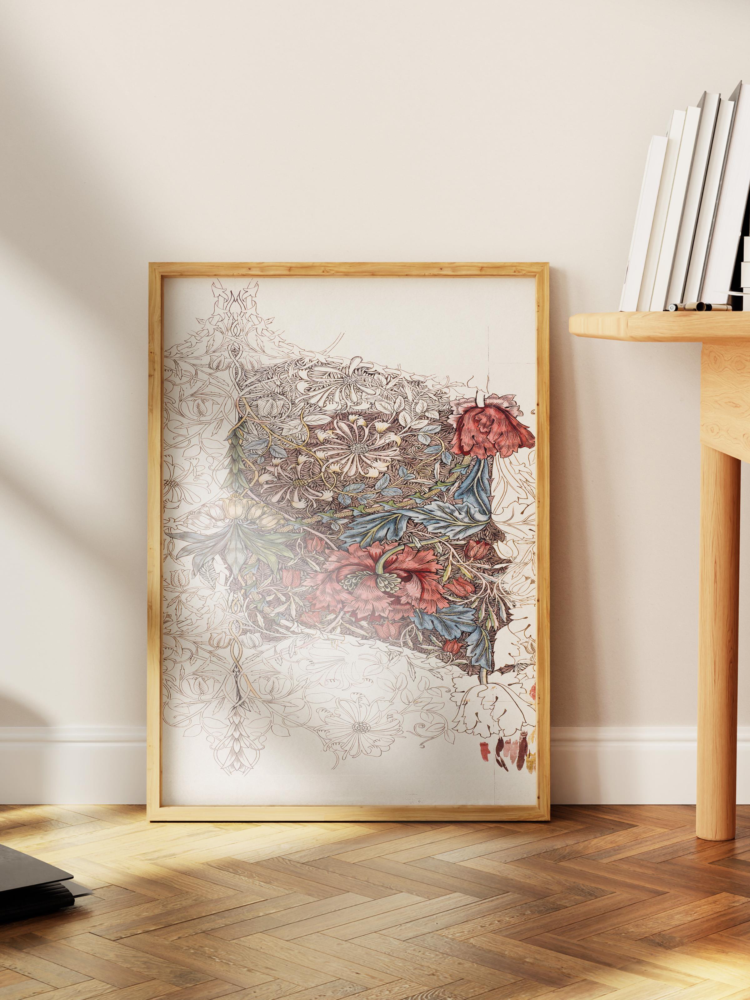 William Morris Poster No:19 Modern Sanat Poster - Sanat Dekor Serisi - Duvar Tablosu, HD Baskı