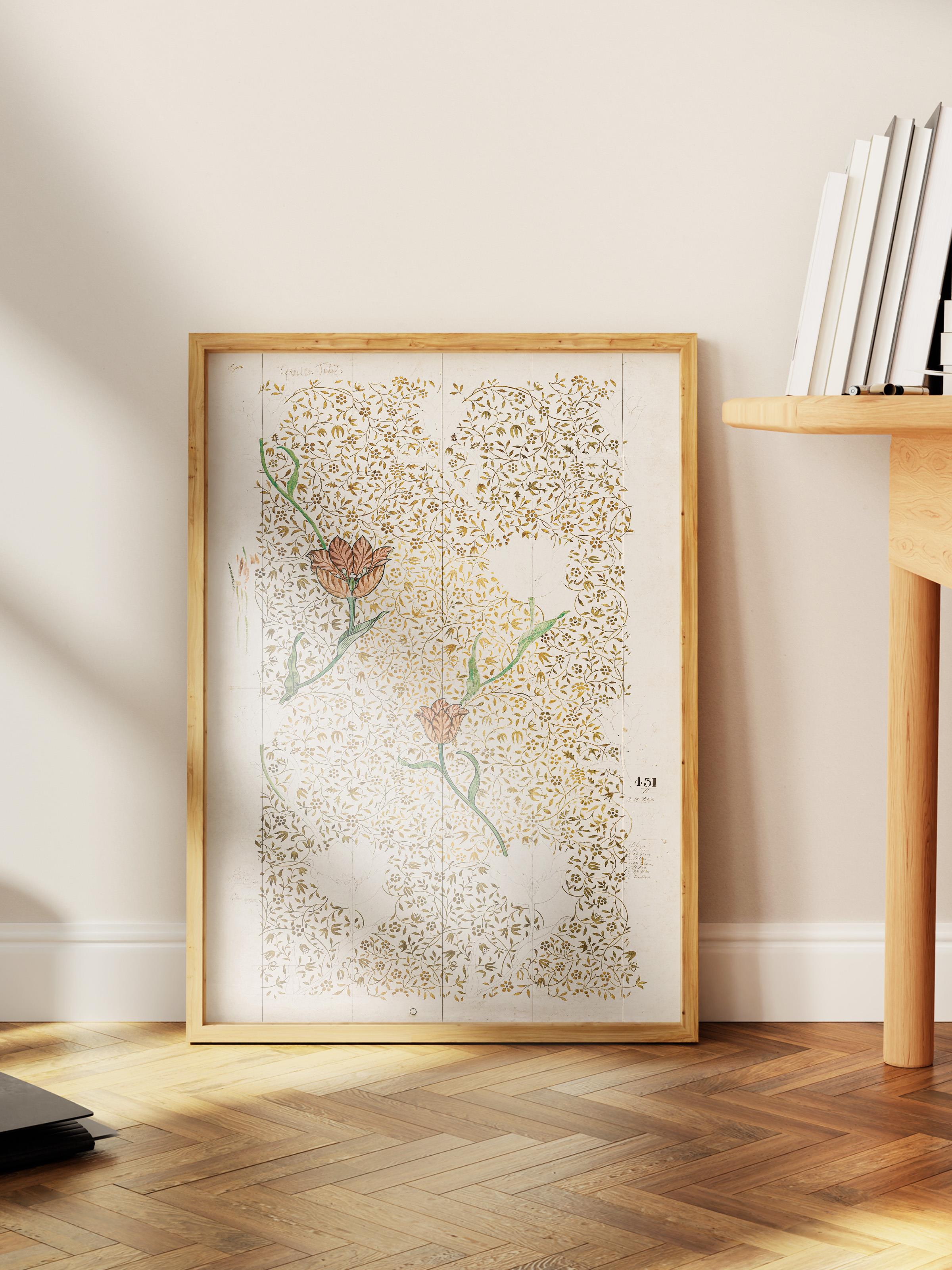 William Morris Poster No:20 Modern Sanat Poster - Sanat Dekor Serisi - Duvar Tablosu, HD Baskı