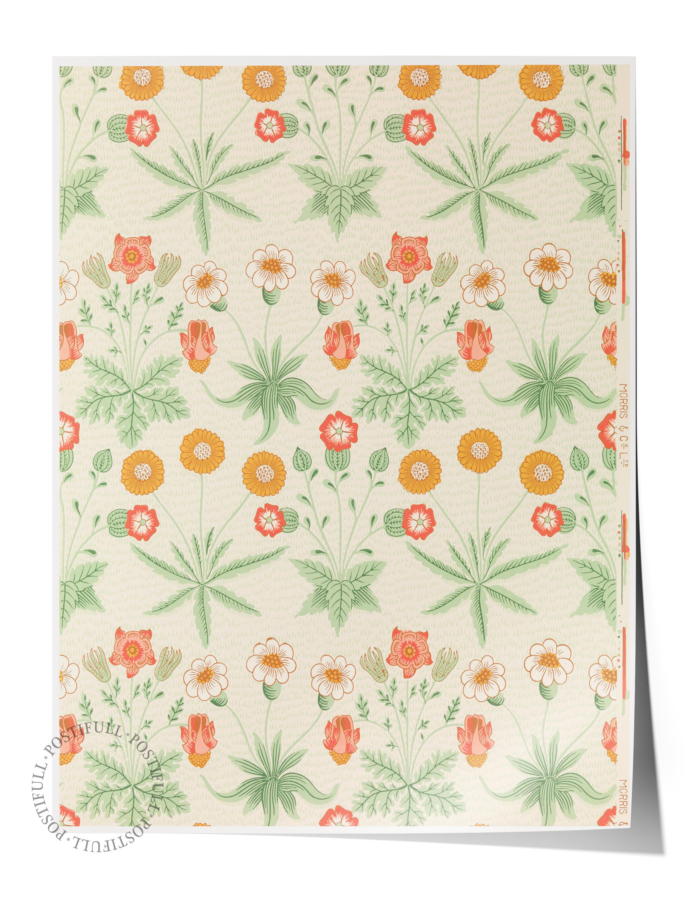 William Morris Poster No:21 Modern Sanat Poster - Sanat Dekor Serisi - Duvar Tablosu, HD Baskı