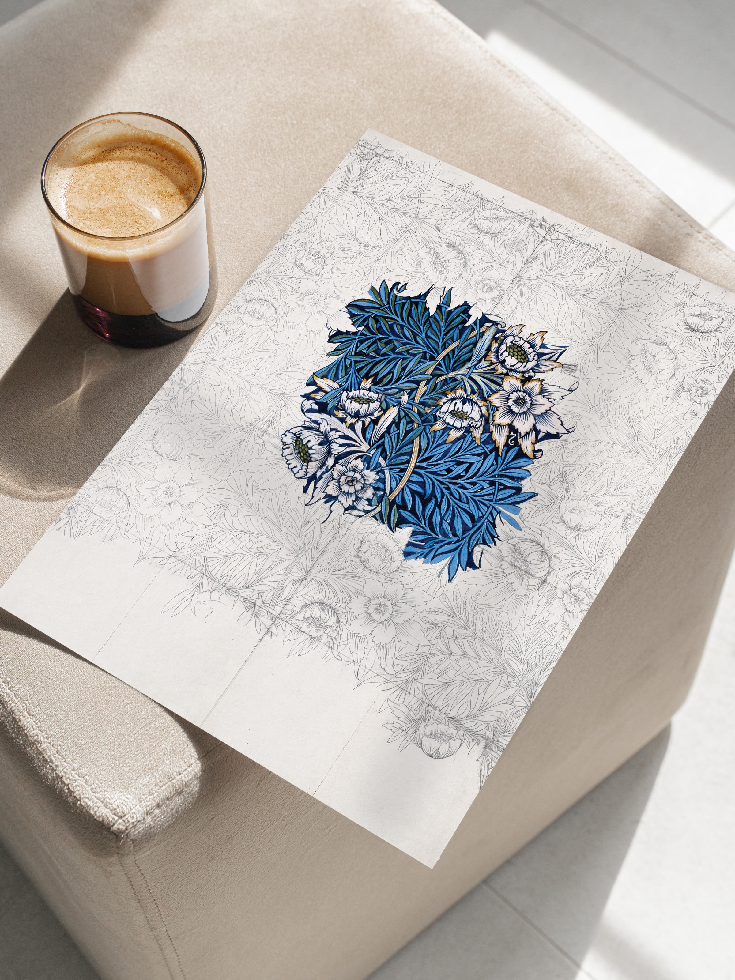 William Morris Poster No:29 Modern Sanat Poster - Sanat Dekor Serisi - Duvar Tablosu, HD Baskı