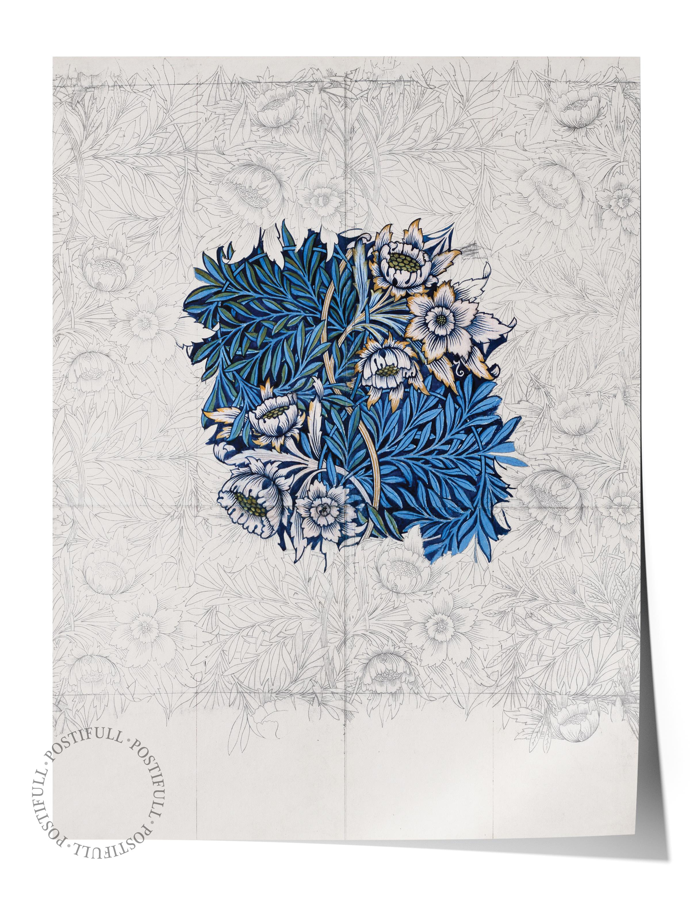 William Morris Poster No:29 Modern Sanat Poster - Sanat Dekor Serisi - Duvar Tablosu, HD Baskı