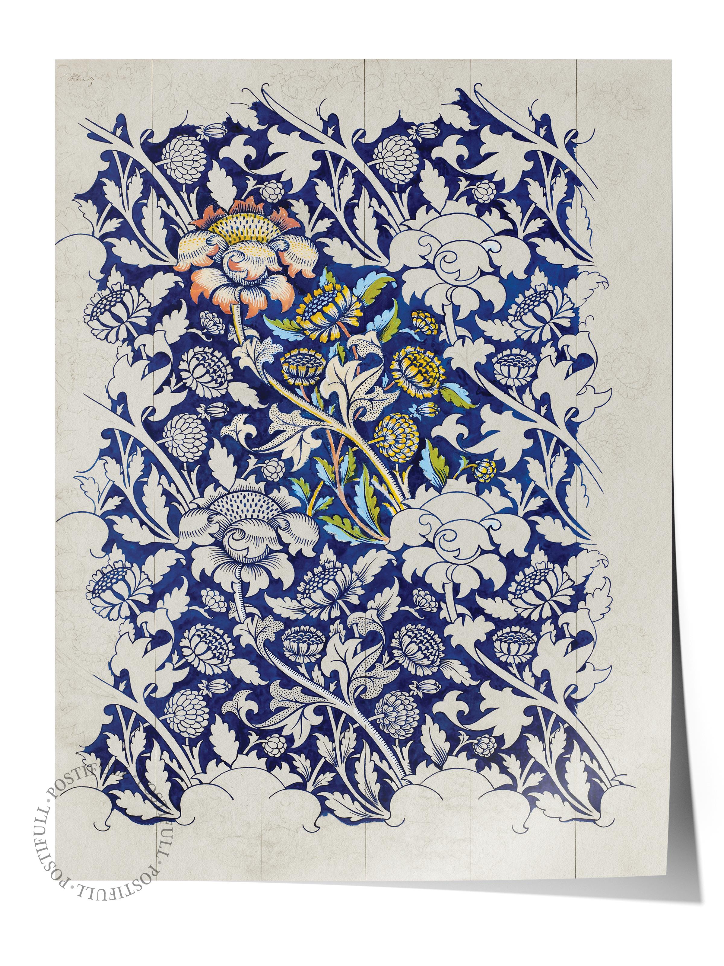 William Morris Poster No:5 Modern Sanat Poster - Sanat Dekor Serisi - Duvar Tablosu, HD Baskı