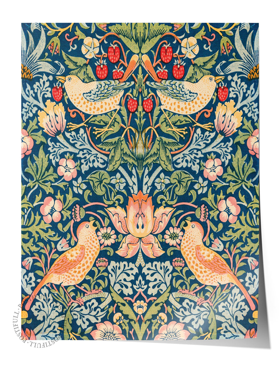 William Morris Poster No:7 Modern Sanat Poster - Sanat Dekor Serisi - Duvar Tablosu, HD Baskı