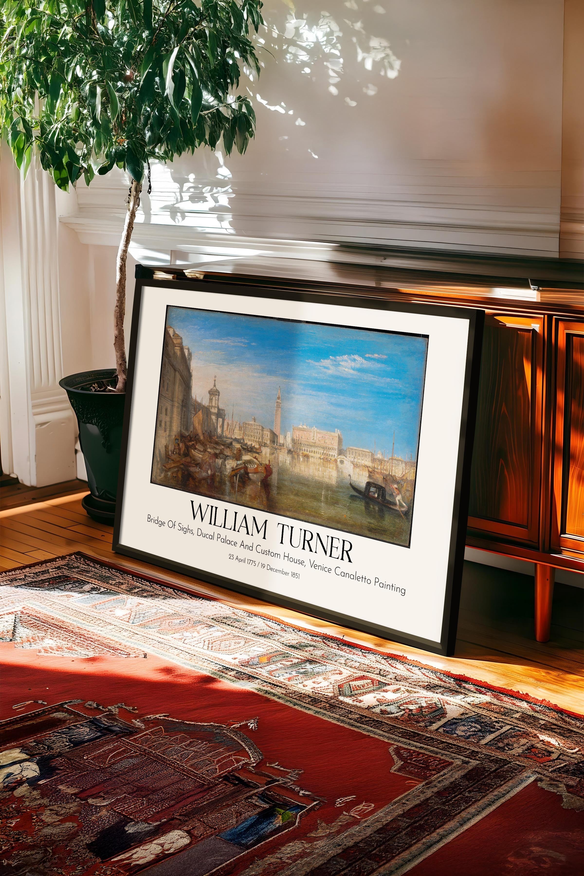 William Turner, Siyah Çerçeveli Tablo, Sanat Serisi NO:112469