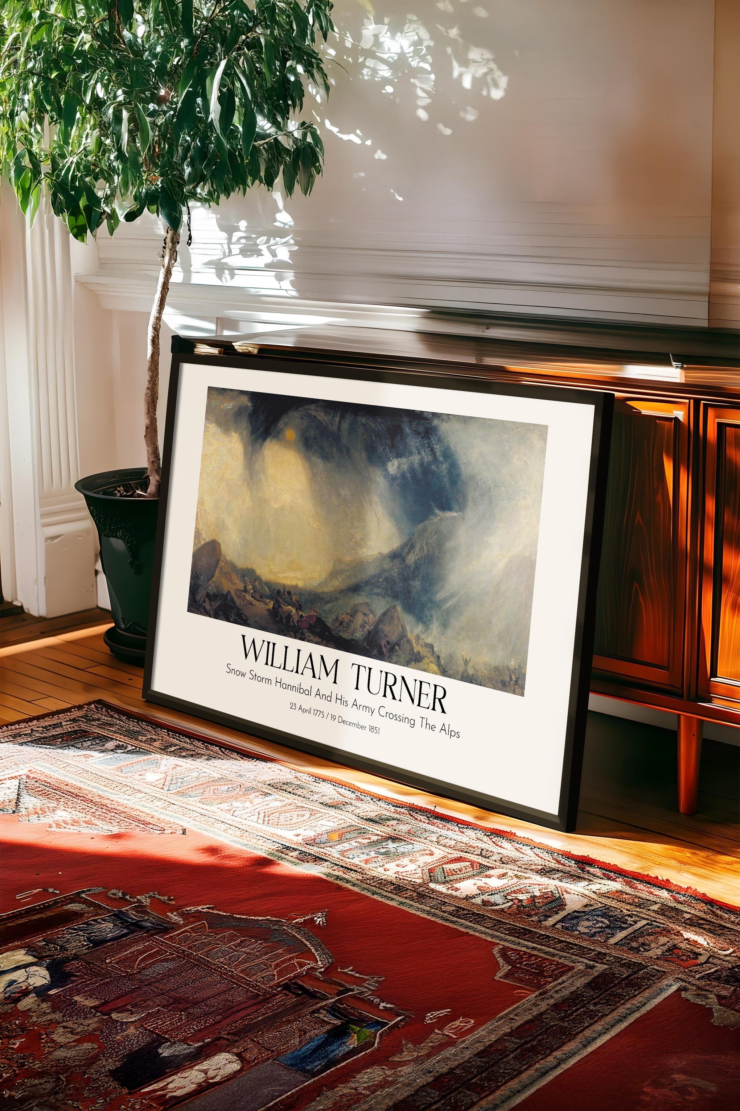 William Turner, Siyah Çerçeveli Tablo, Sanat Serisi NO:112472