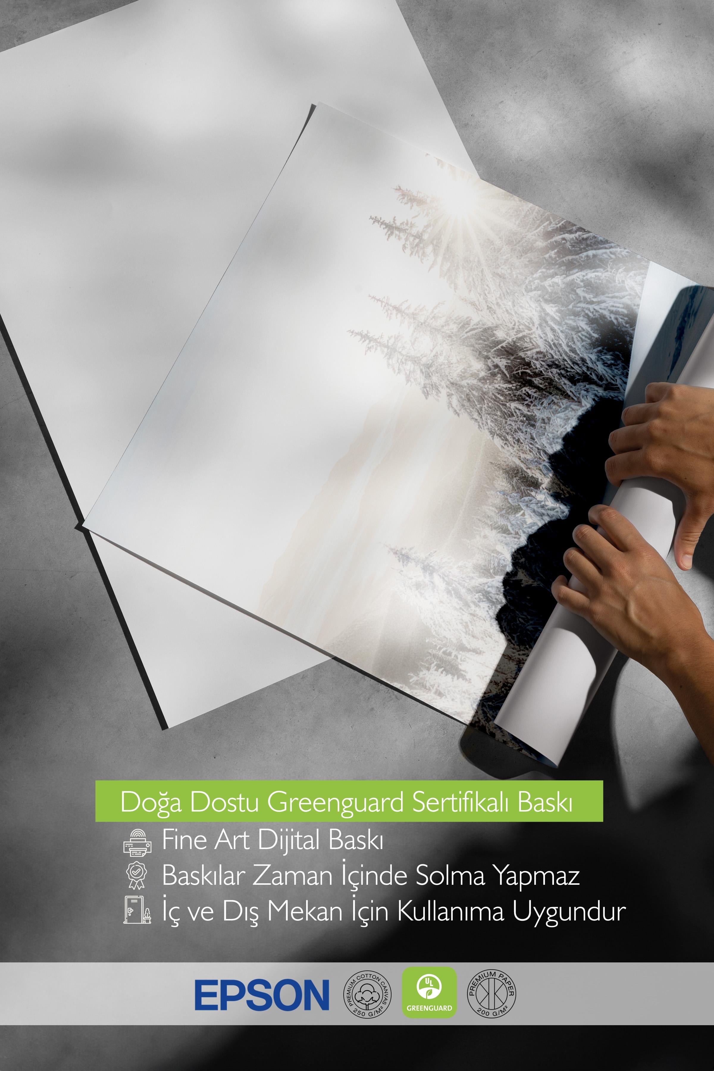 Winter Sunrise Poster, Çerçevesiz Duvar Posteri, Yılbaşı Duvar Tablosu Comfort Serisi NO:108510