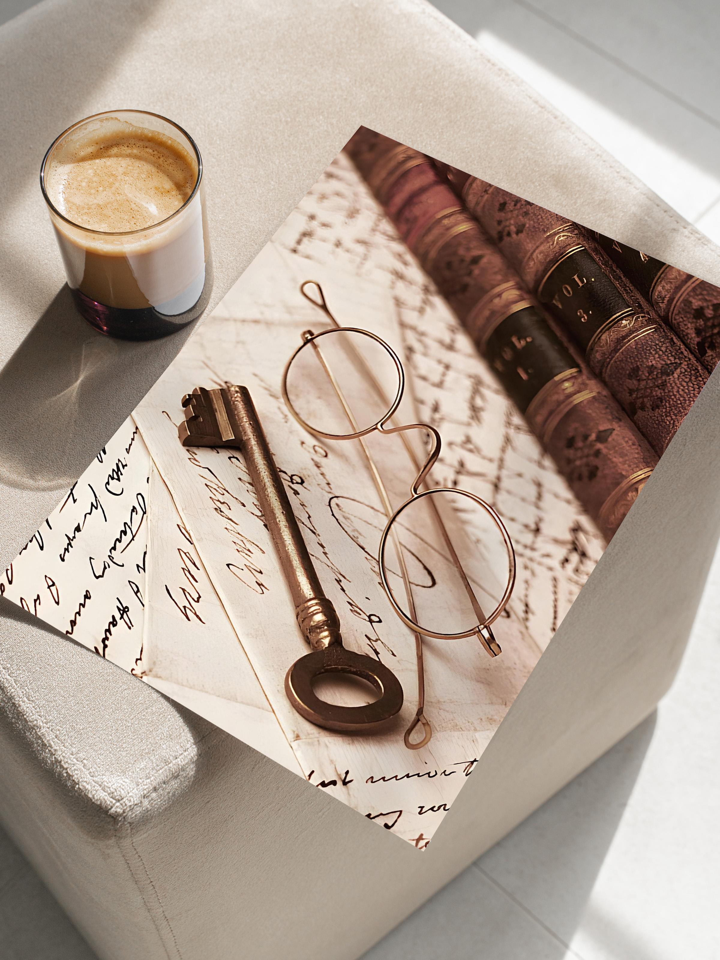 Wizard's Desk Poster, Çerçevesiz Duvar Posteri, Dikey Duvar Tablosu Comfort Serisi NO:108316