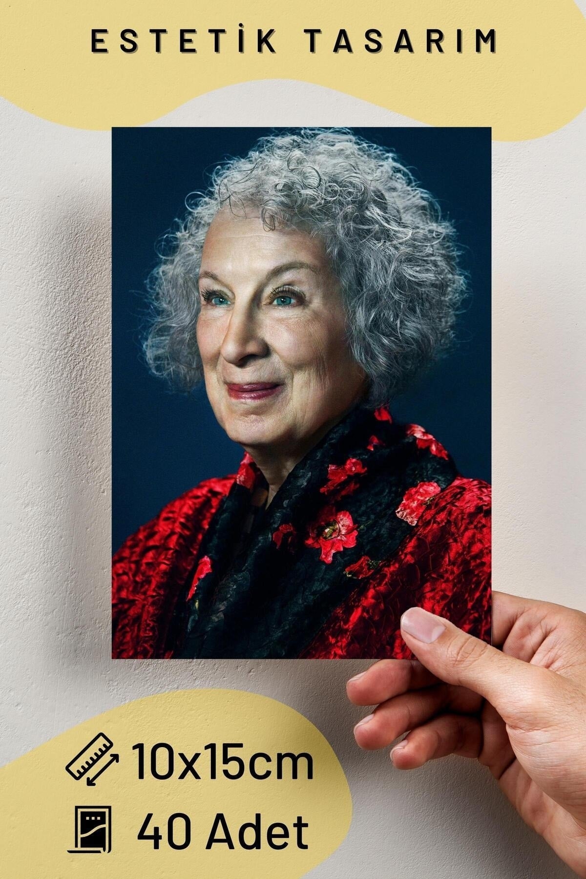 Yabancı Yazarlar Kolaj Seti, Poster Seti, Yazarlar Duvar Posteri Bant Hediyeli - 40 Adet 10*15cm