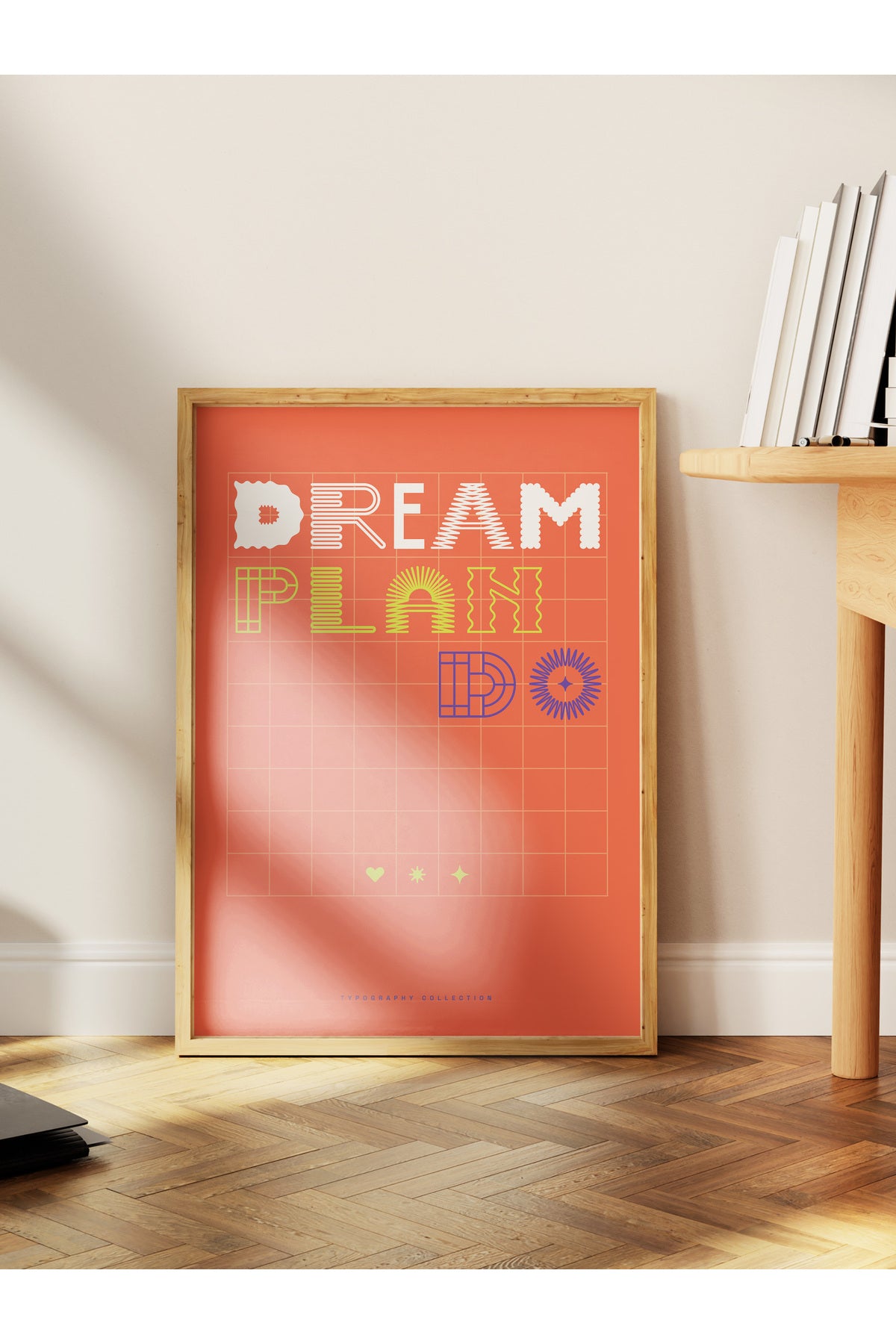 Yazı Sanatı Temalı Duvar Posteri, Estetik Çerçevesiz Poster - Salon, Yatak Odası Duvar Tablosu