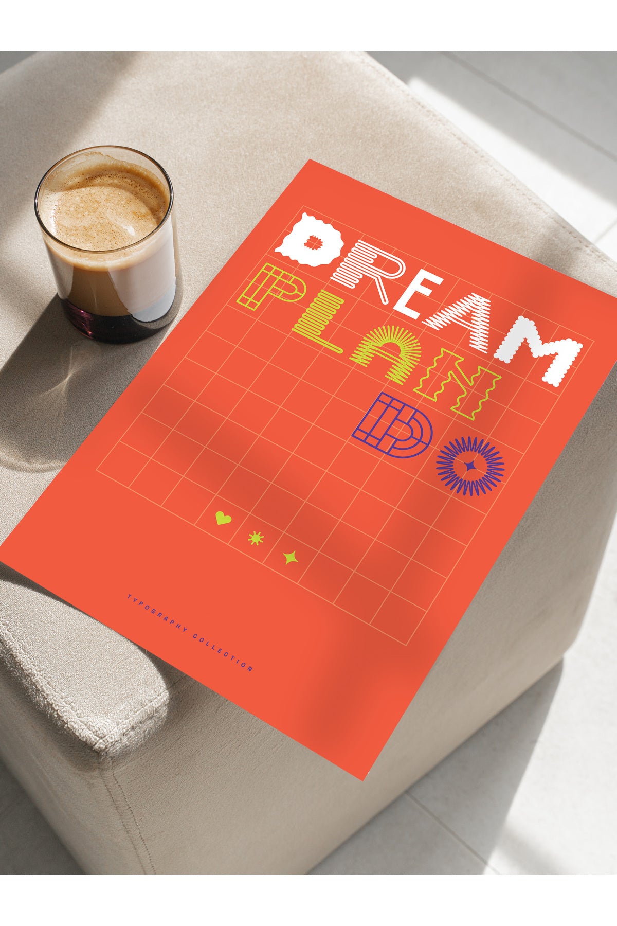 Yazı Sanatı Temalı Duvar Posteri, Estetik Çerçevesiz Poster - Salon, Yatak Odası Duvar Tablosu