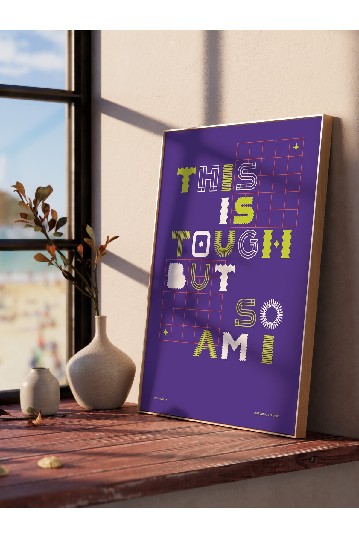 Yazı Sanatı Temalı Duvar Posteri, Estetik Çerçevesiz Poster - Salon, Yatak Odası Duvar Tablosu