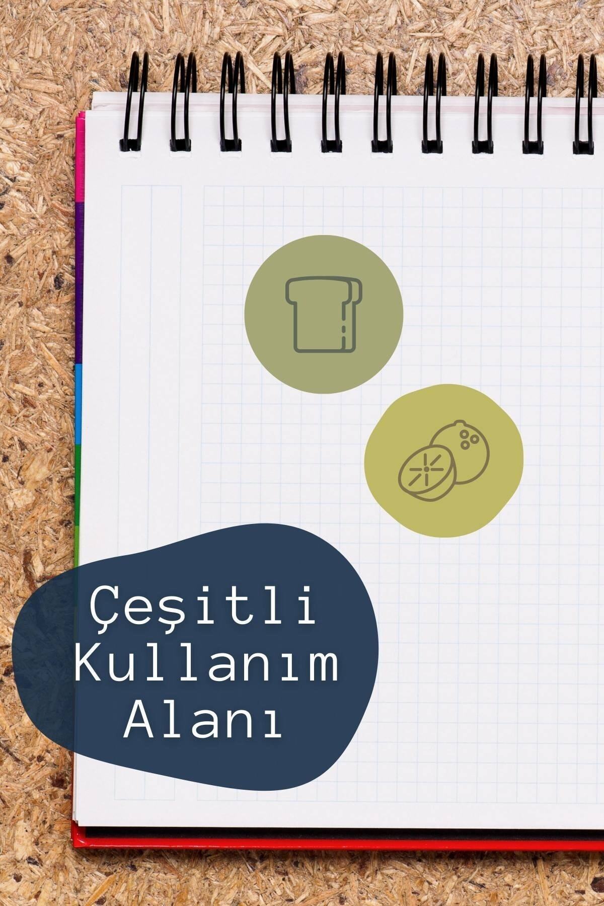 Yemek Temalı Sticker Seti - 6 Adet Etiket Seti- Telefon, Tablet, Defter Laptop Uyumlu Etiket