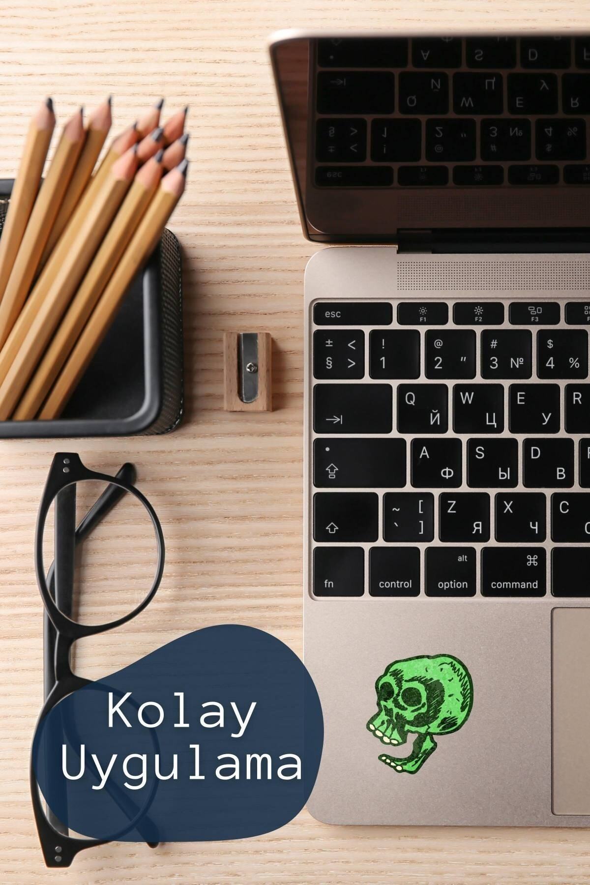 Yeşil Temalı Sticker Seti - 27 Adet Etiket Seti- Telefon, Tablet, Defter Laptop Uyumlu Etiket