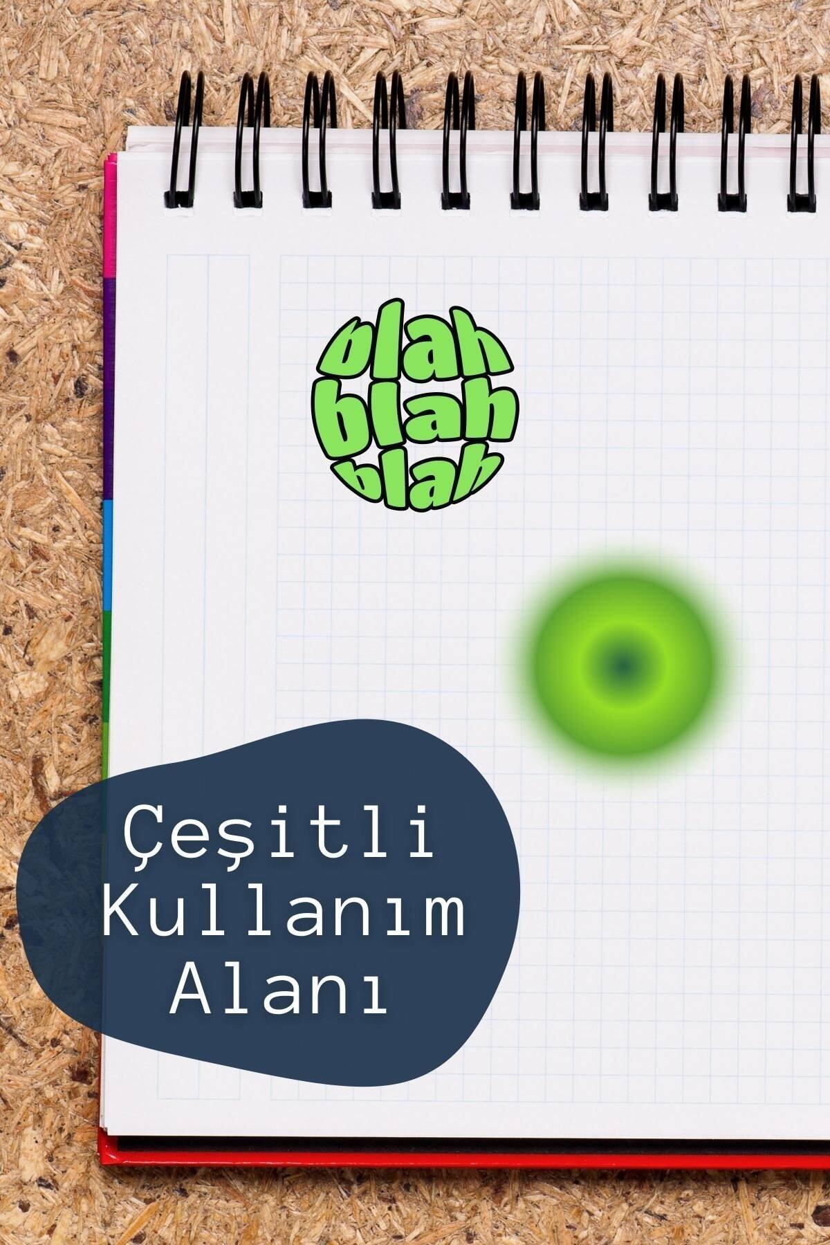 Yeşil Temalı Sticker Seti - 27 Adet Etiket Seti- Telefon, Tablet, Defter Laptop Uyumlu Etiket