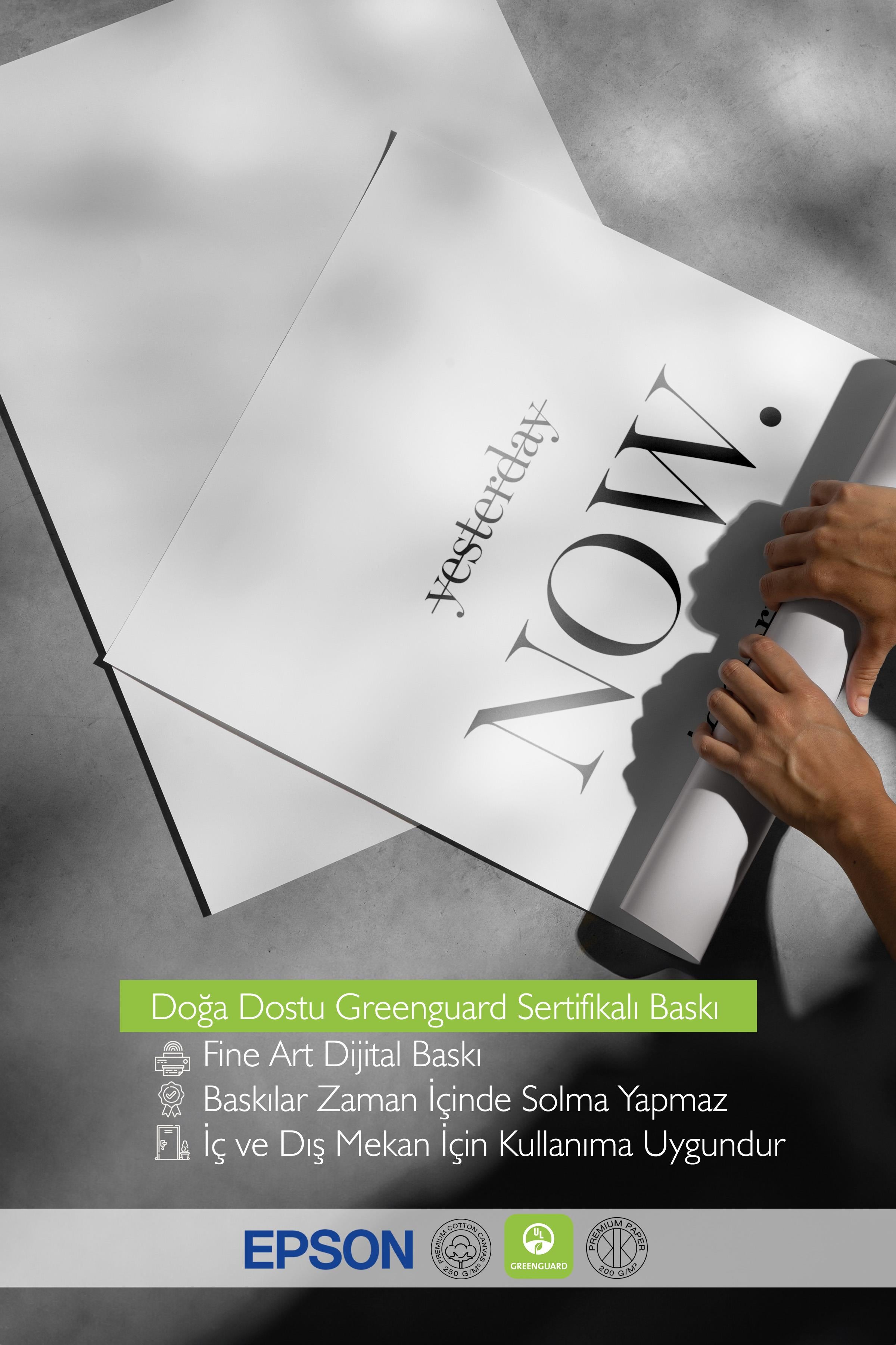 Yesterday now tomorrow Poster, Dikey Duvar Tablosu Comfort Serisi NO:108326