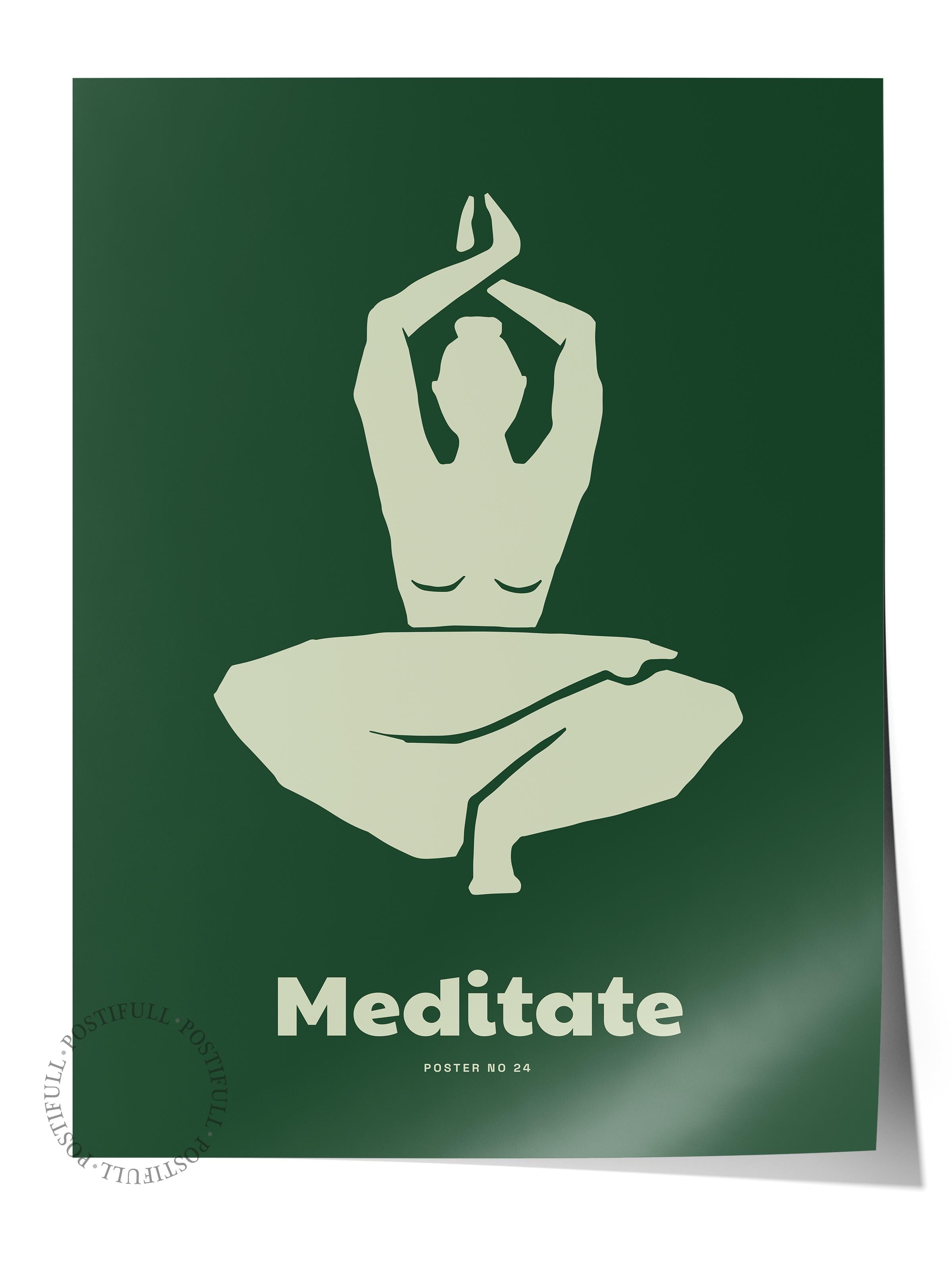 Yoga Ve Meditasyon Temalı Çerçevesiz Poster, Estetik Poster - Salon, Mutfak Ve Yatak Odası Dekoru