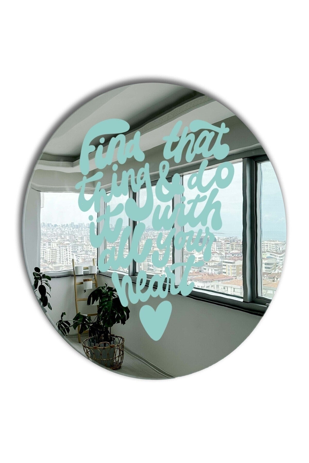 Yuvarlak Ayna, Pinterest Ayna, Renkli Duvar Dekoru, Pinterest Oda Dekoru, Kırılmaz Dekorafif Ayna