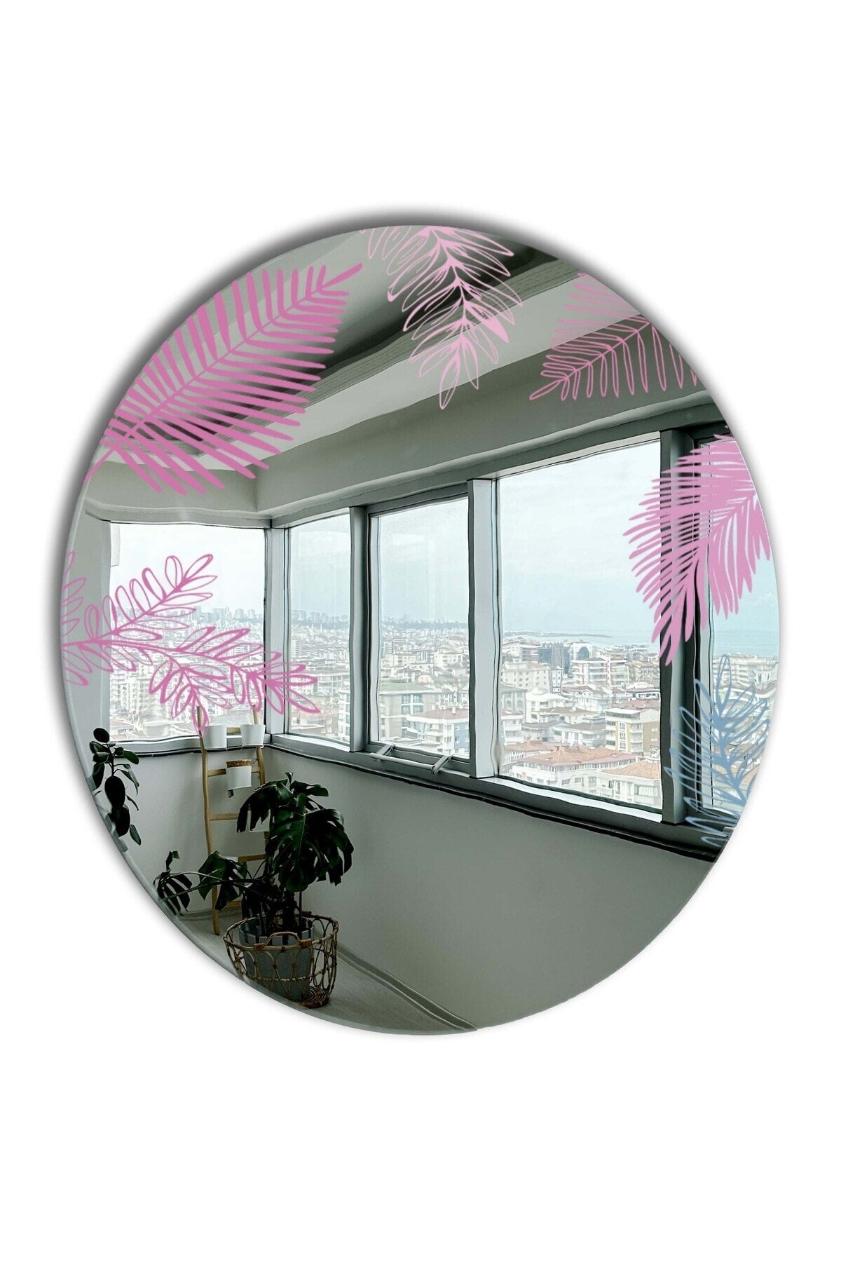 Yuvarlak Ayna, Pinterest Ayna, Renkli Duvar Dekoru, Pinterest Oda Dekoru, Kırılmaz Dekorafif Ayna