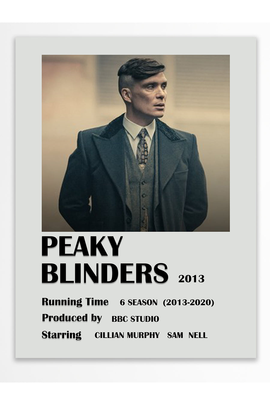 Farklı Tonlarda PEAKY BLINDERS Film Çerçevesiz Poster