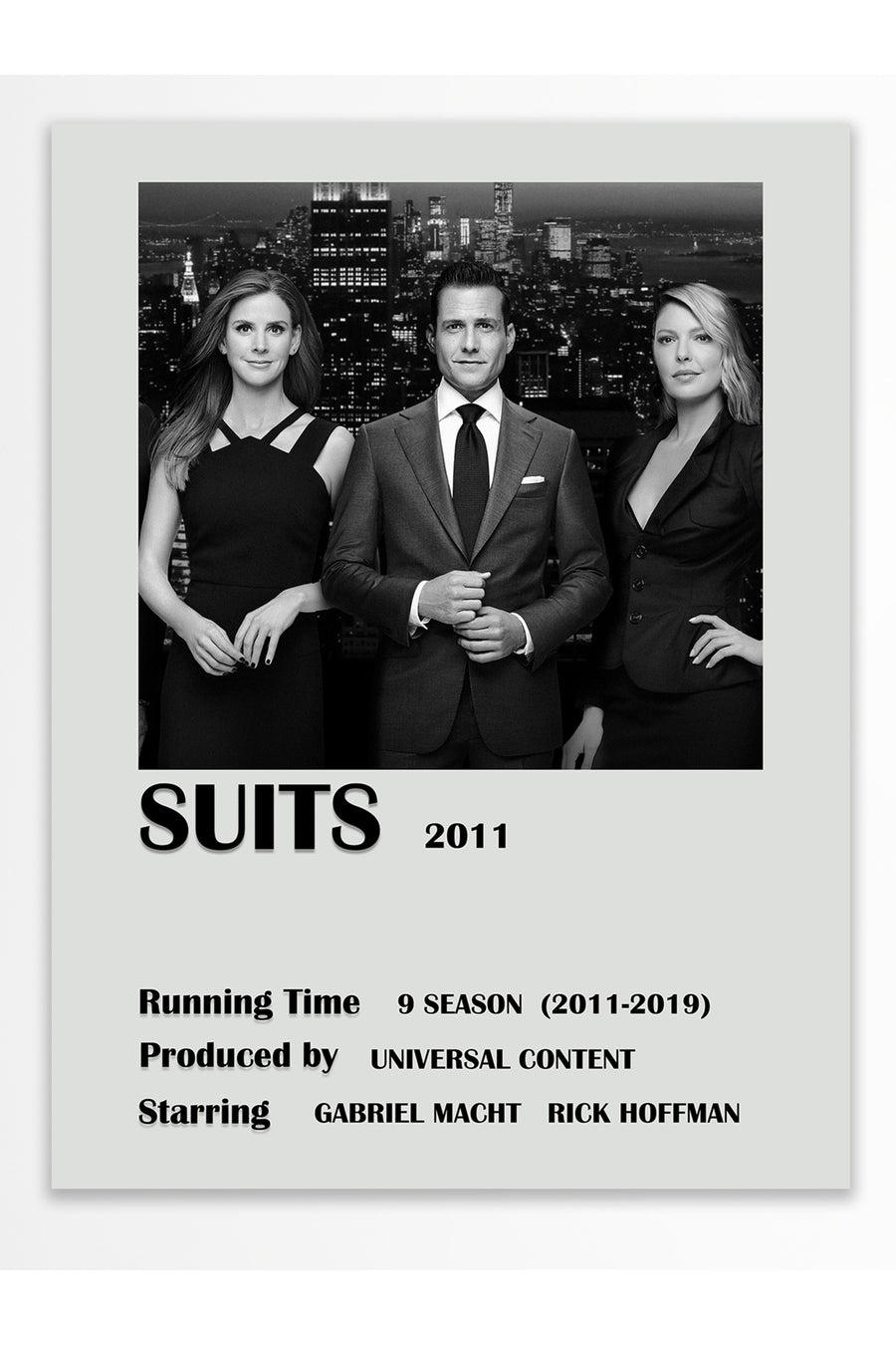 SUITS 2011 Film Çerçevesiz Poster