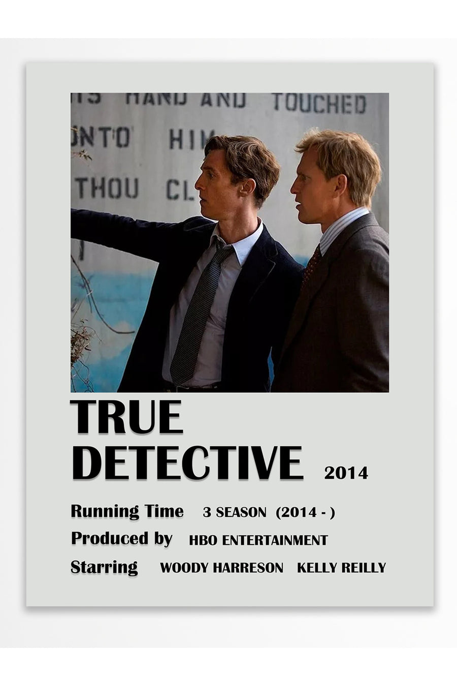 TRUE DETECTIVE 2014 Film Çerçevesiz Poster