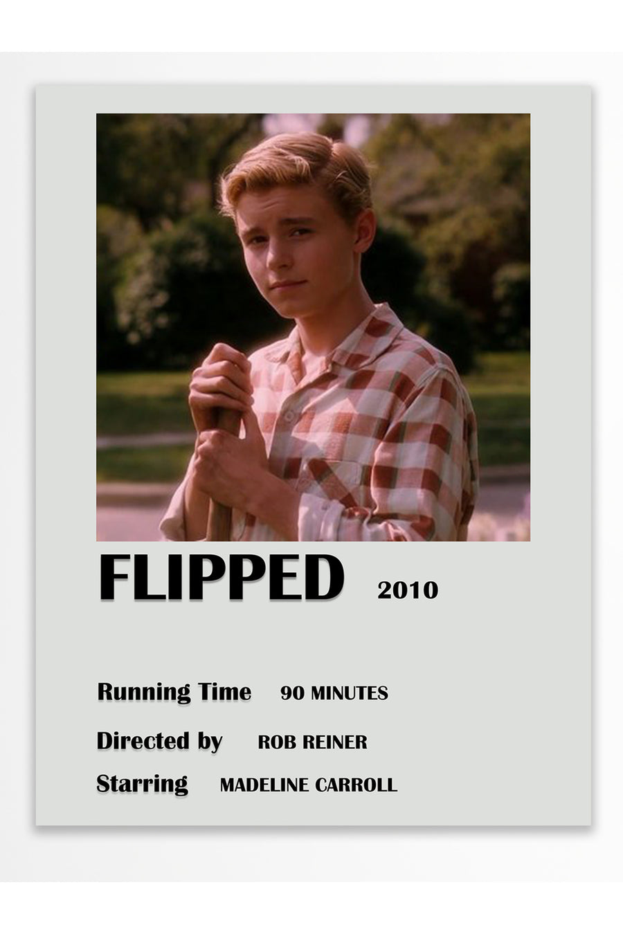 Flipped Film Çerçevesiz Poster