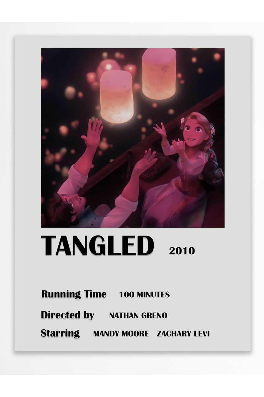 TANGLED 2010 Film Çerçevesiz Poster