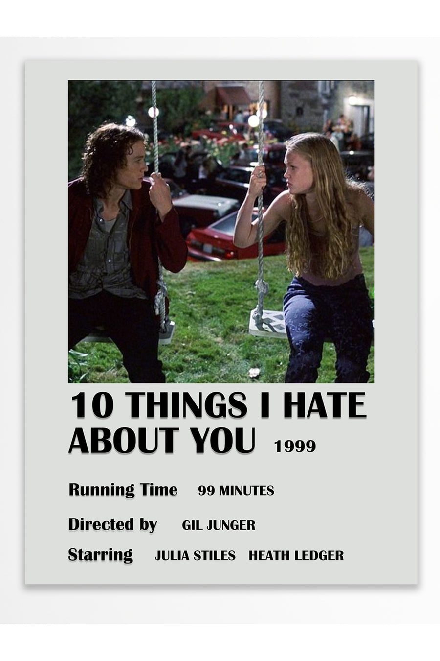 10 THINGS I HATE ABOUT YOU Film Çerçevesiz Poster