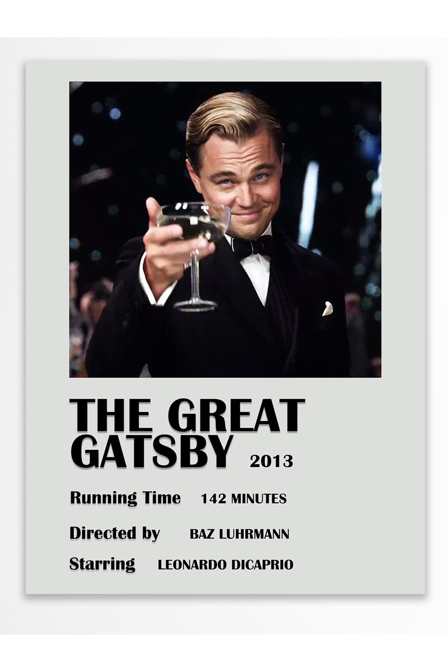 THE GREAT GATSBY 2013 Film Çerçevesiz Poster