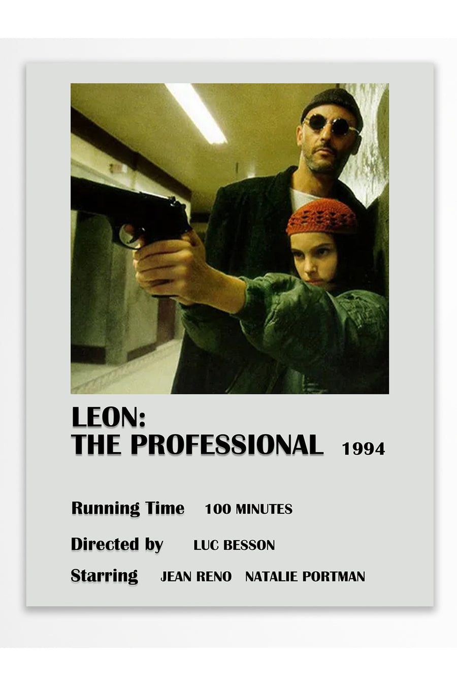 LEON: THE PROFESSIONAL 1994 Film Çerçevesiz Poster