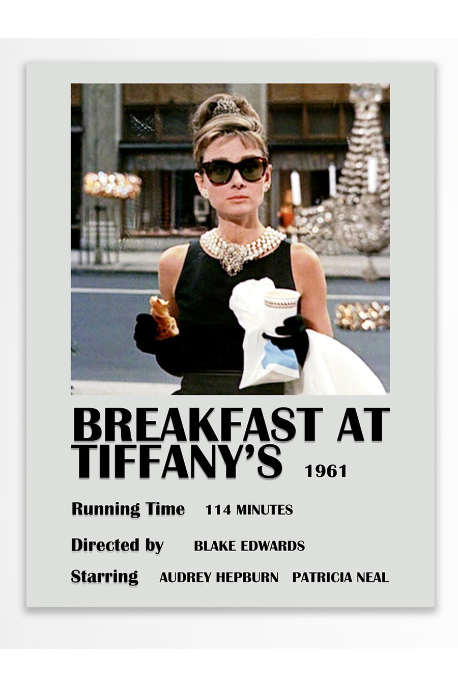 Breakfast at Tiffany's Film Çerçevesiz Poster