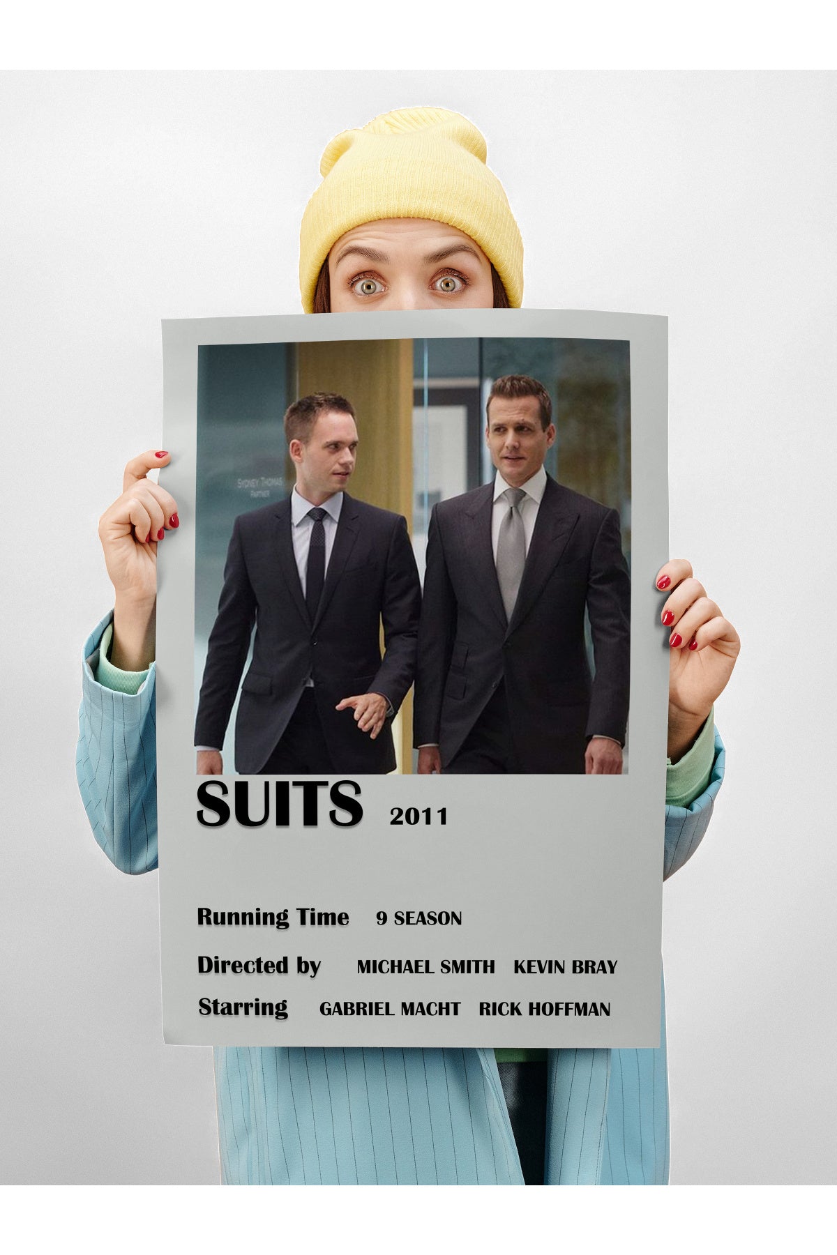 Film Afiş Poster - Duvar Posteri - Polaroid Dizayn Poster, Çerçevesiz - Kalın Kuşe Kağıt