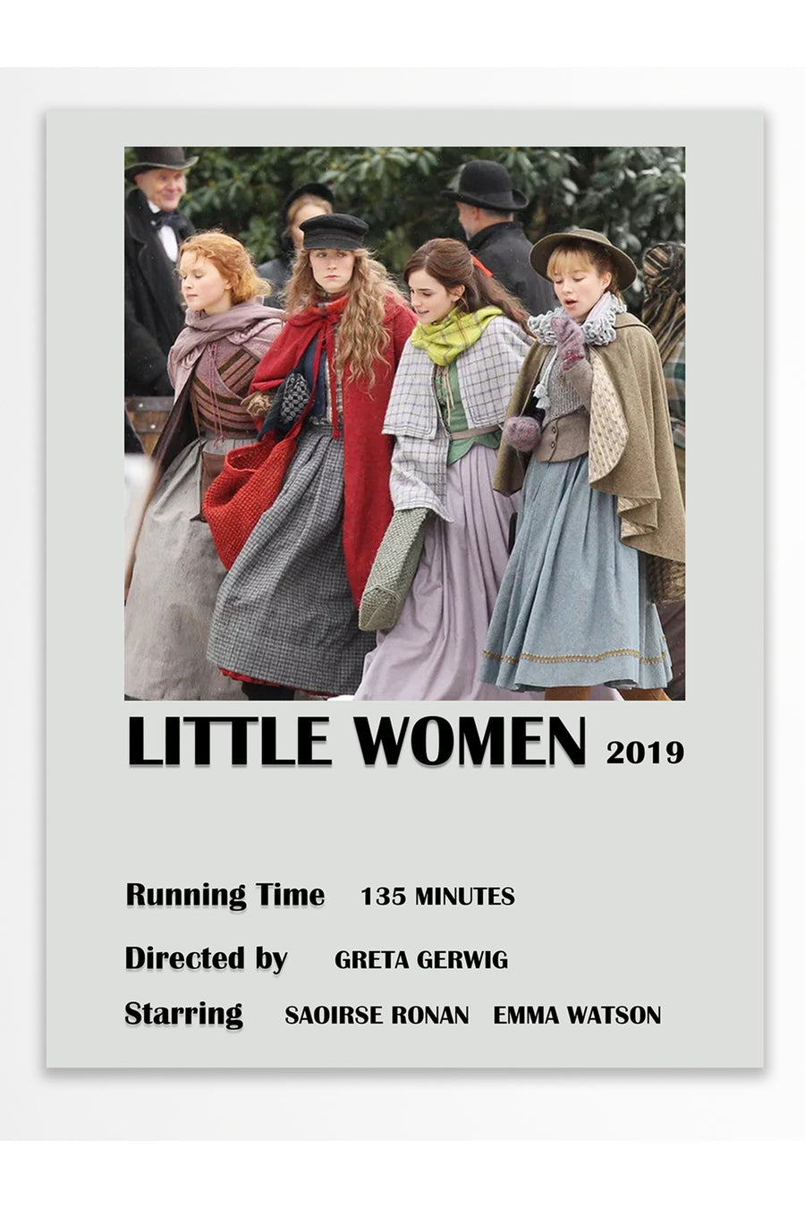 LITTLE WOMEN 2019 Film Çerçevesiz Poster