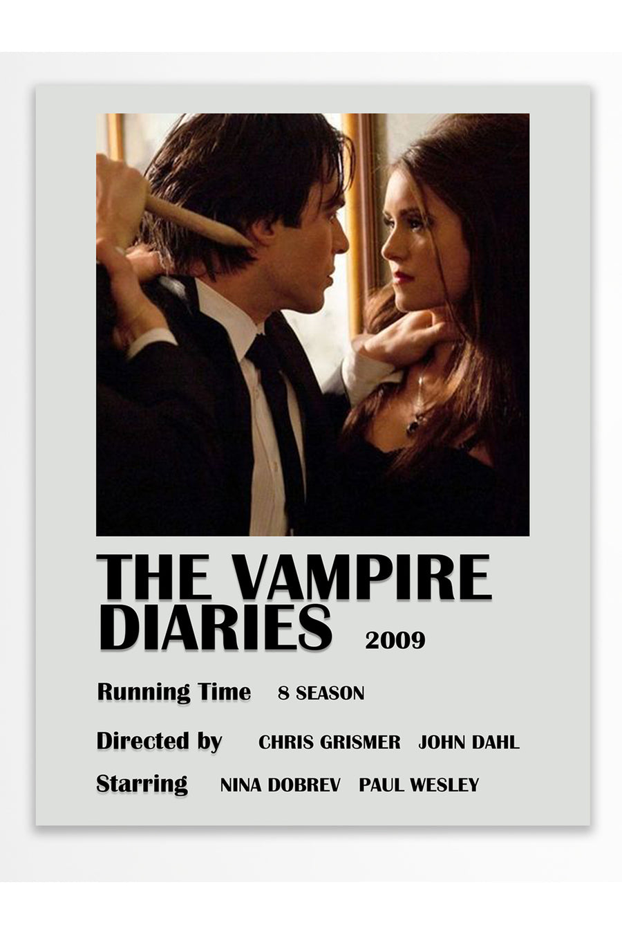THE VAMPIRE DIARIES 2009 Film Çerçevesiz Poster