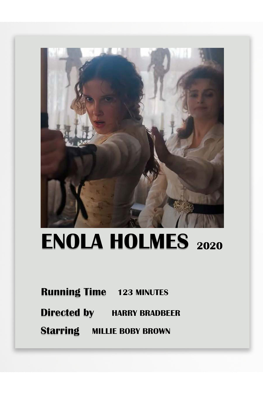 ENOLA HOLMES 2020 Film Çerçevesiz Poster