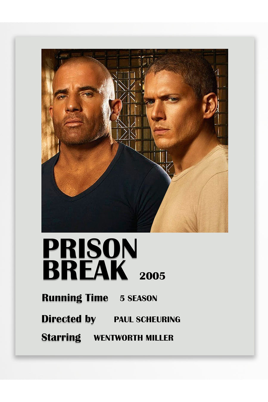 PRISON BREAK Film Çerçevesiz Poster