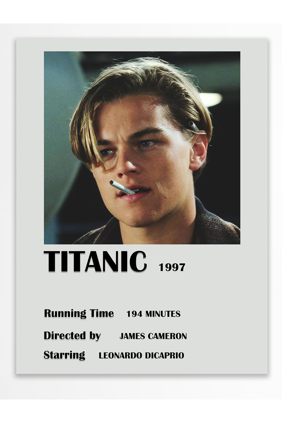 TITANIC 1997 Film Çerçevesiz Poster