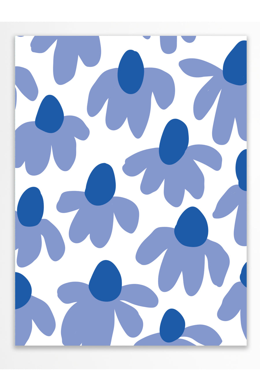 Soyut Çiçek Deseni Pastel Tonlar Çerçevesiz Poster