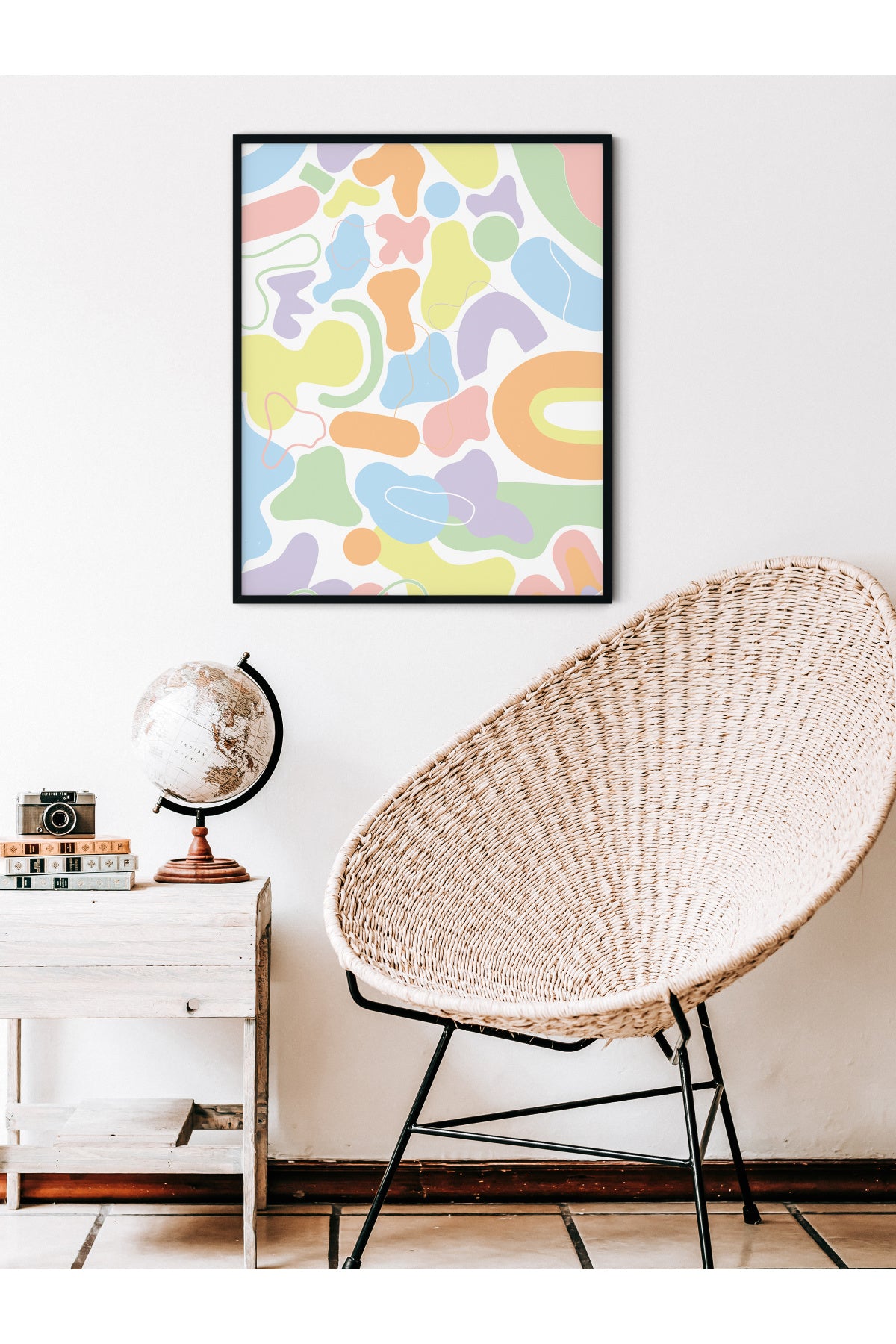 Pastel Tonlar Poster, Estetik Tasarım - Çerçevesiz