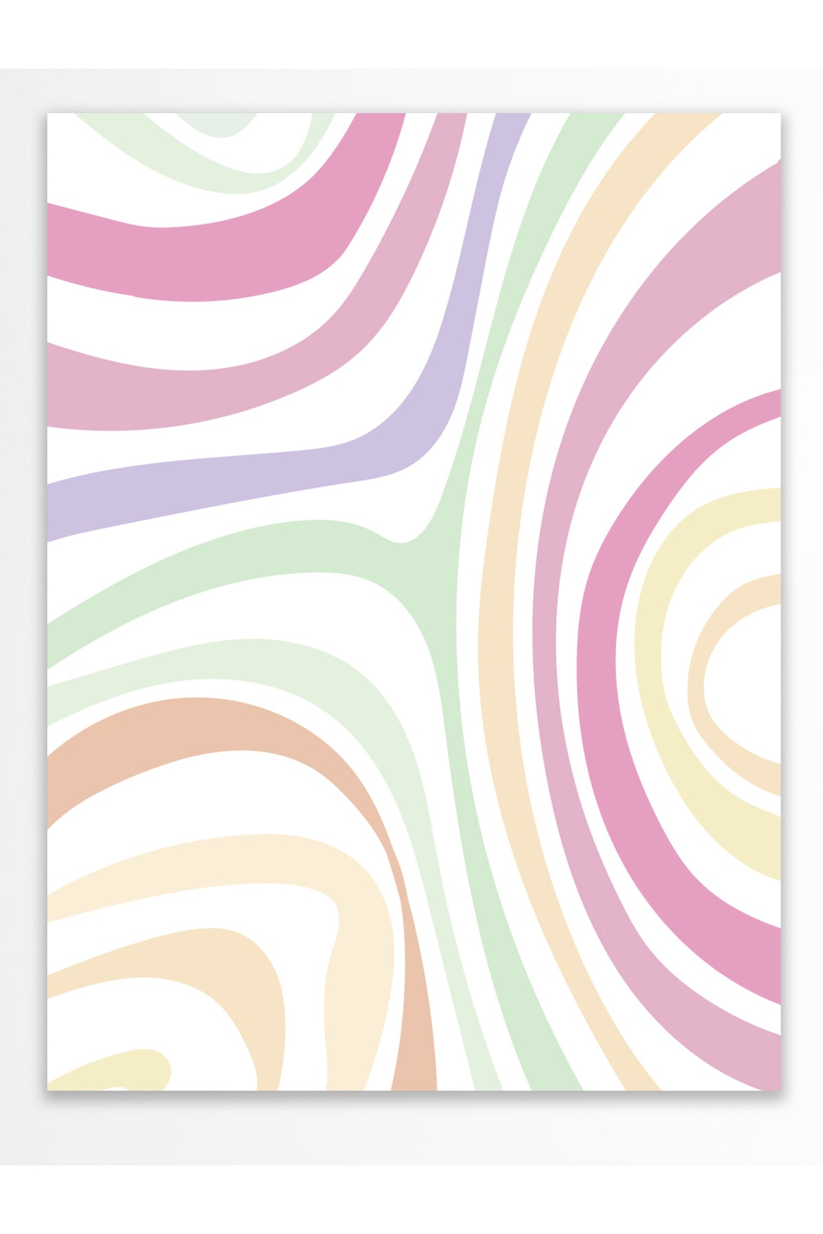 Pastel Tonlar Poster, Estetik Tasarım - Çerçevesiz