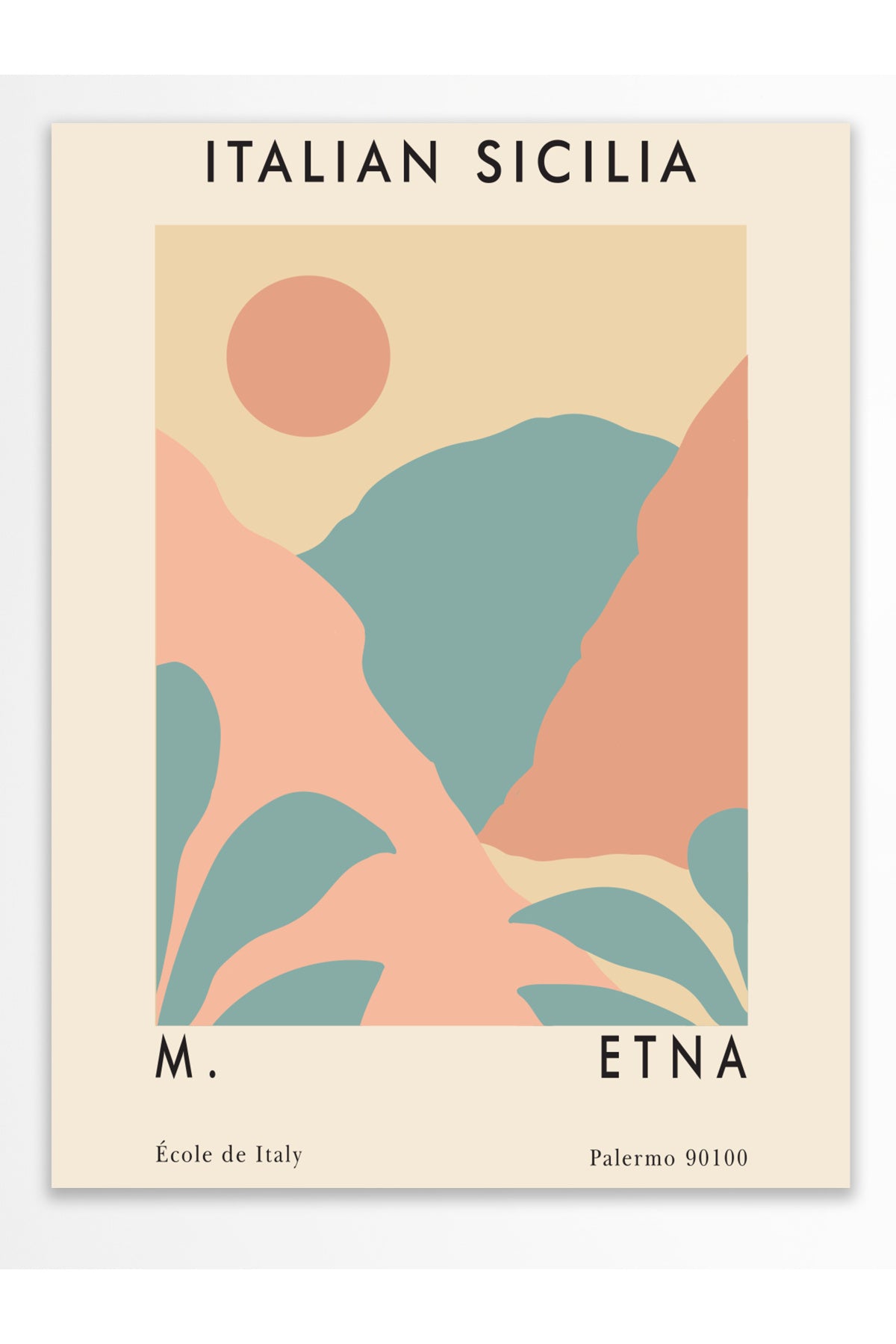 Pastel Tonlar Poster, Estetik Tasarım - Çerçevesiz