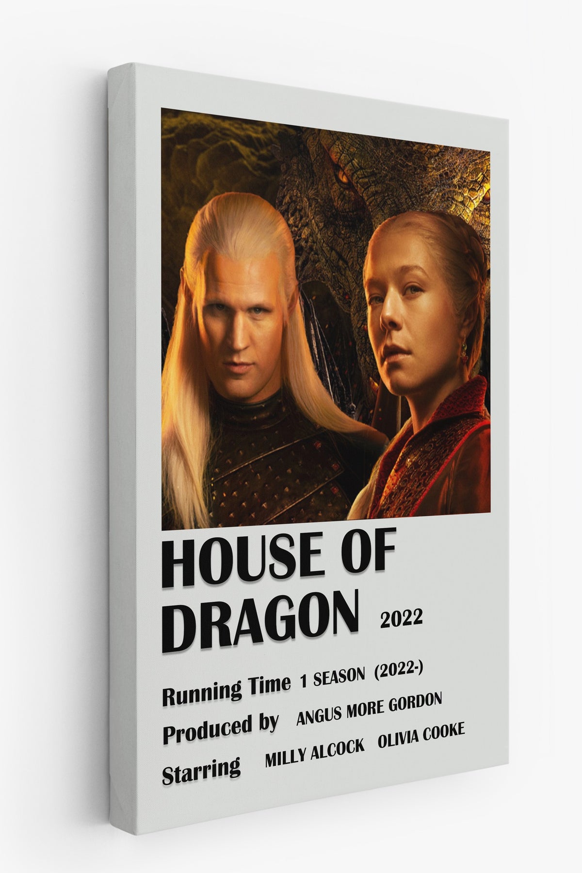 HOUSE OF DRAGON Film Kanvas Tablo