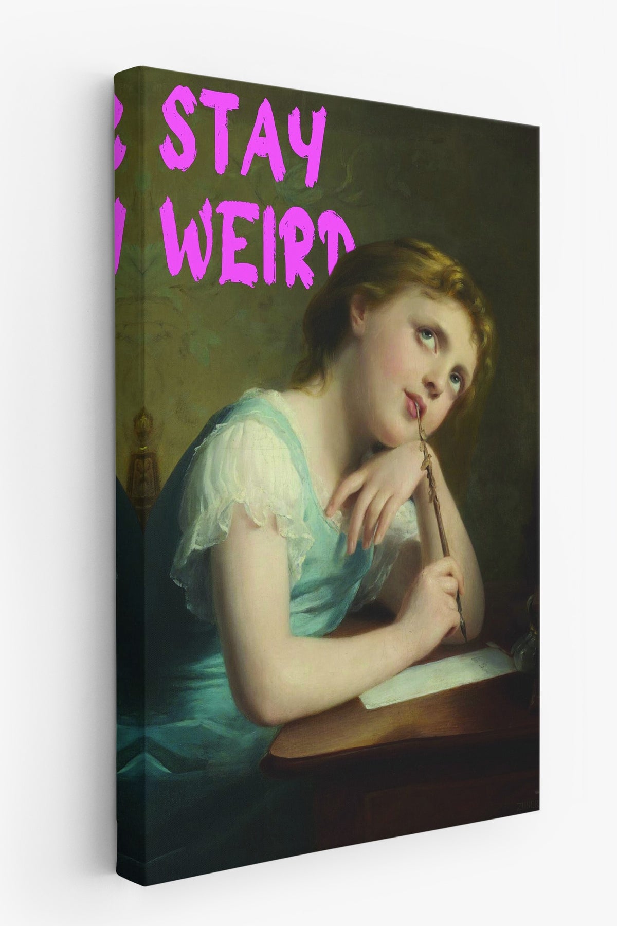 STAY WEIRD Alternatif Sanat Kanvas Tablo