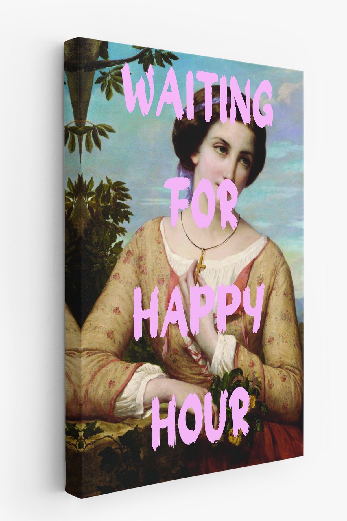 WAITING FOR HAPPY HOUR Alternatif Sanat Kanvas Tablo