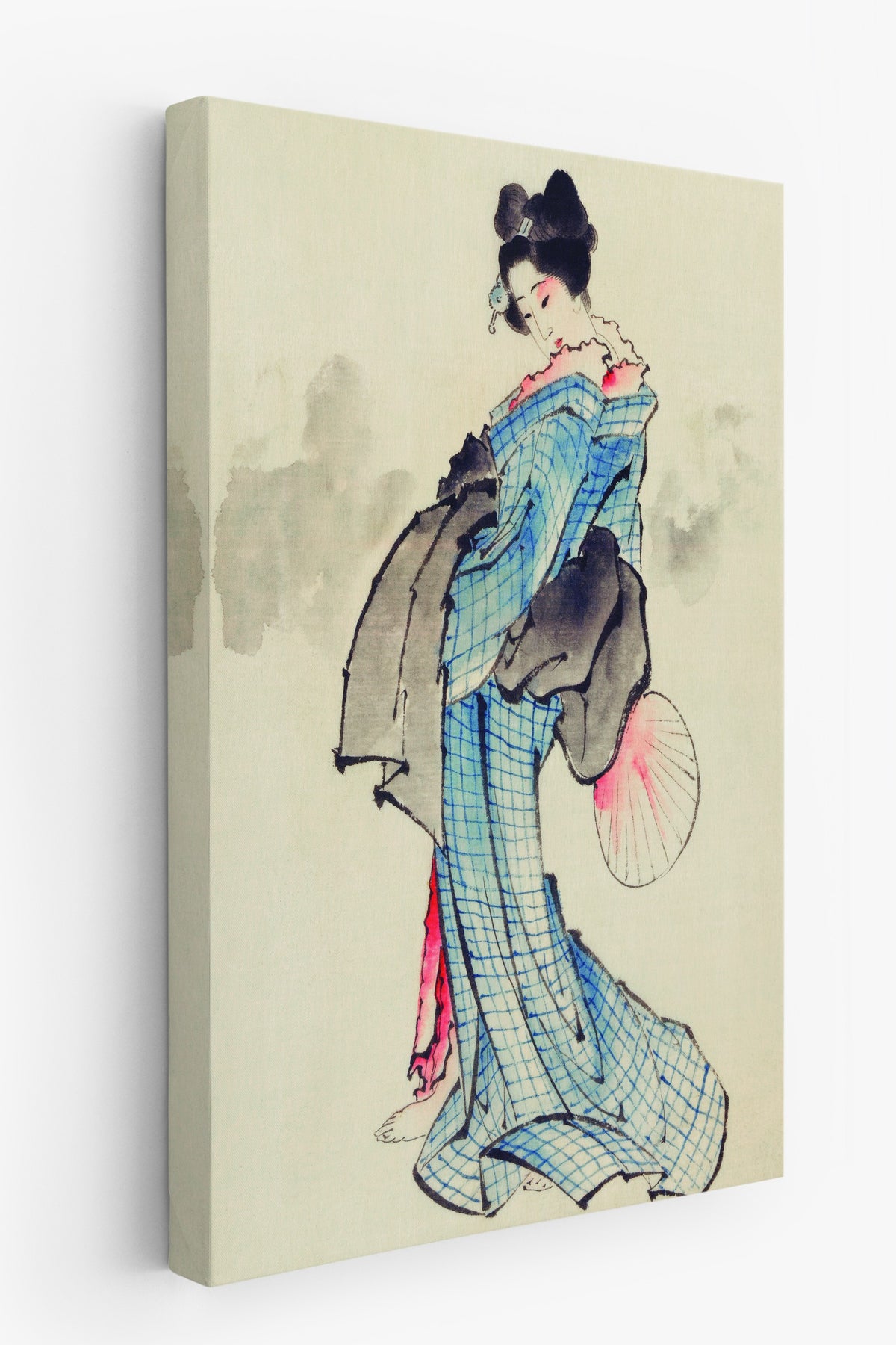Hokusai Katsushika No:1 Modern Sanat - Sanat Dekor Serisi - Duvar Tablosu, HD Baskı Kanvas Tablo